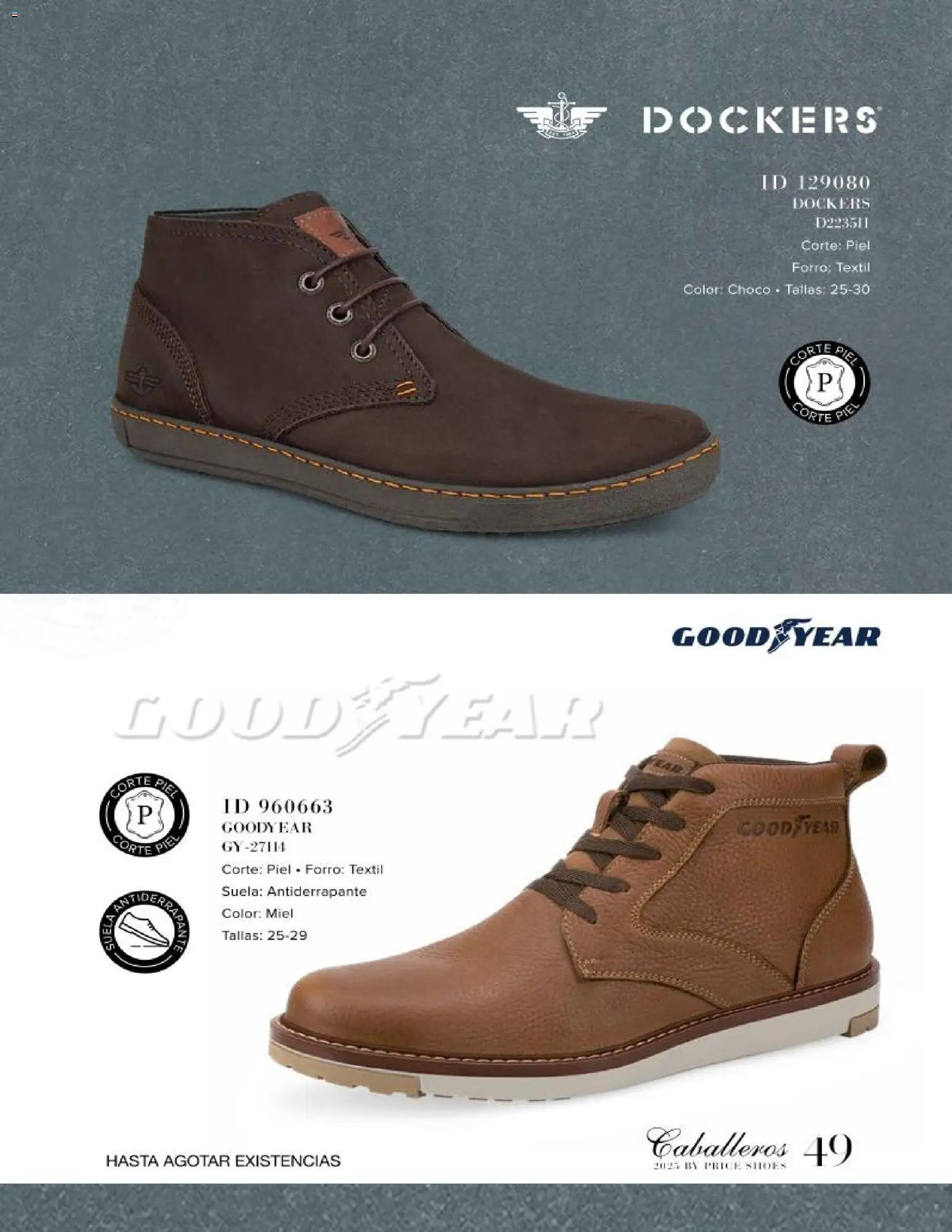 Price Shoes catálogo Caballeros