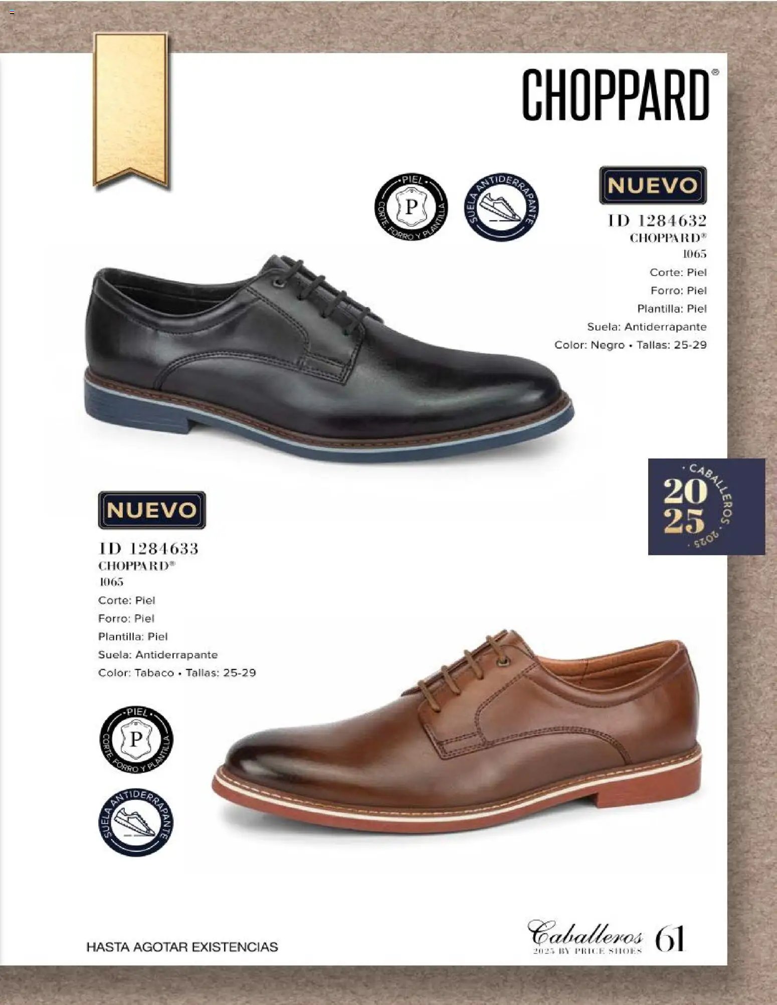 Price Shoes catálogo Caballeros
