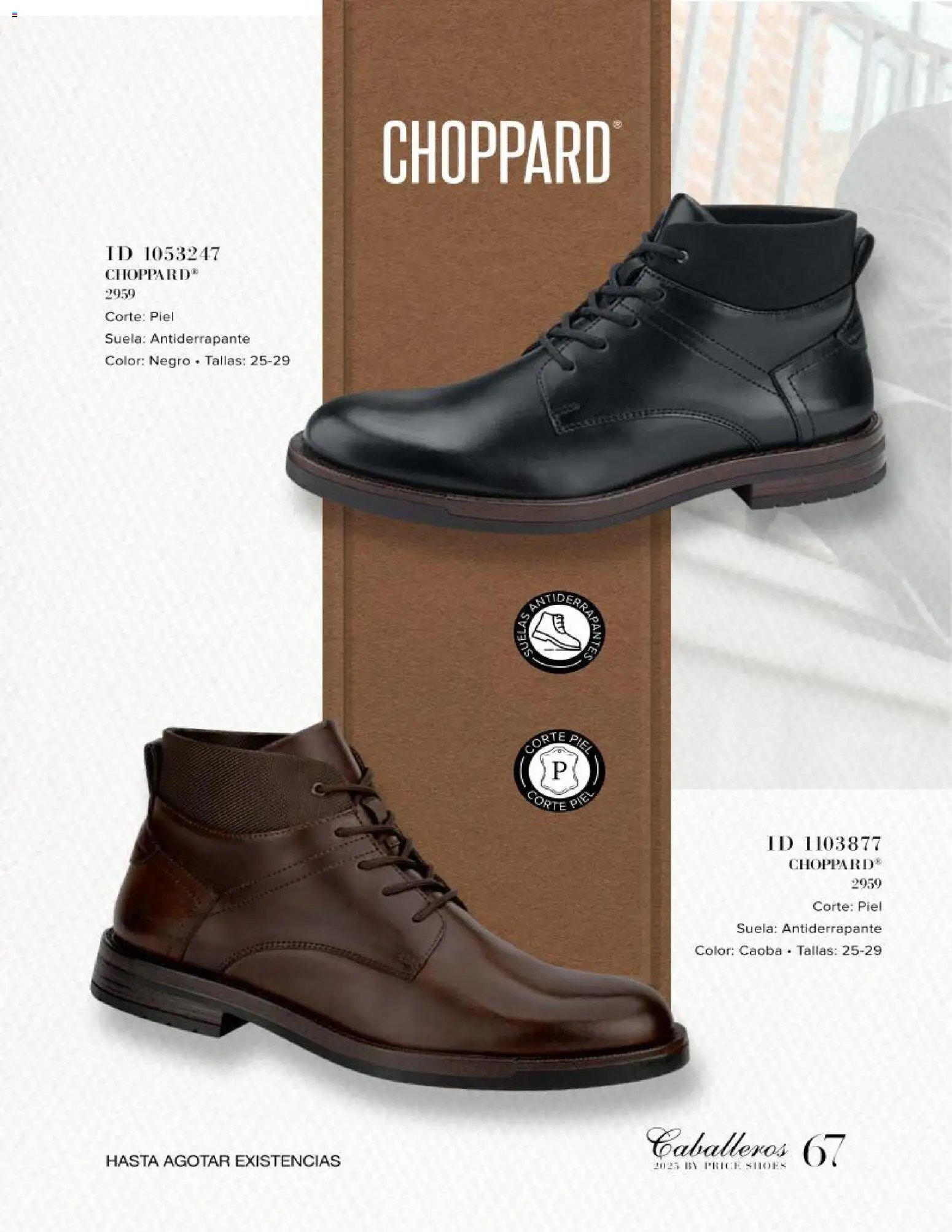 Price Shoes catálogo Caballeros