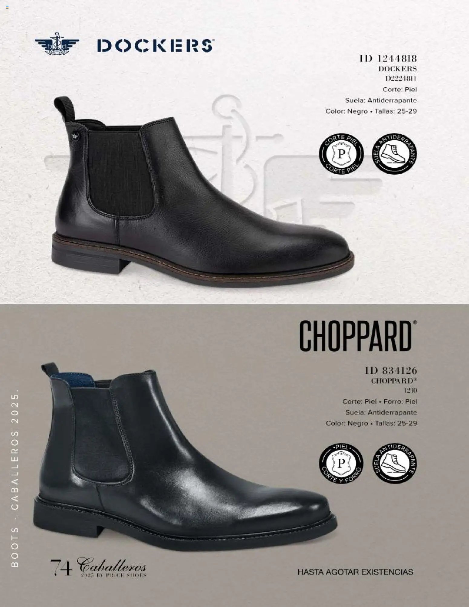 Price Shoes catálogo Caballeros