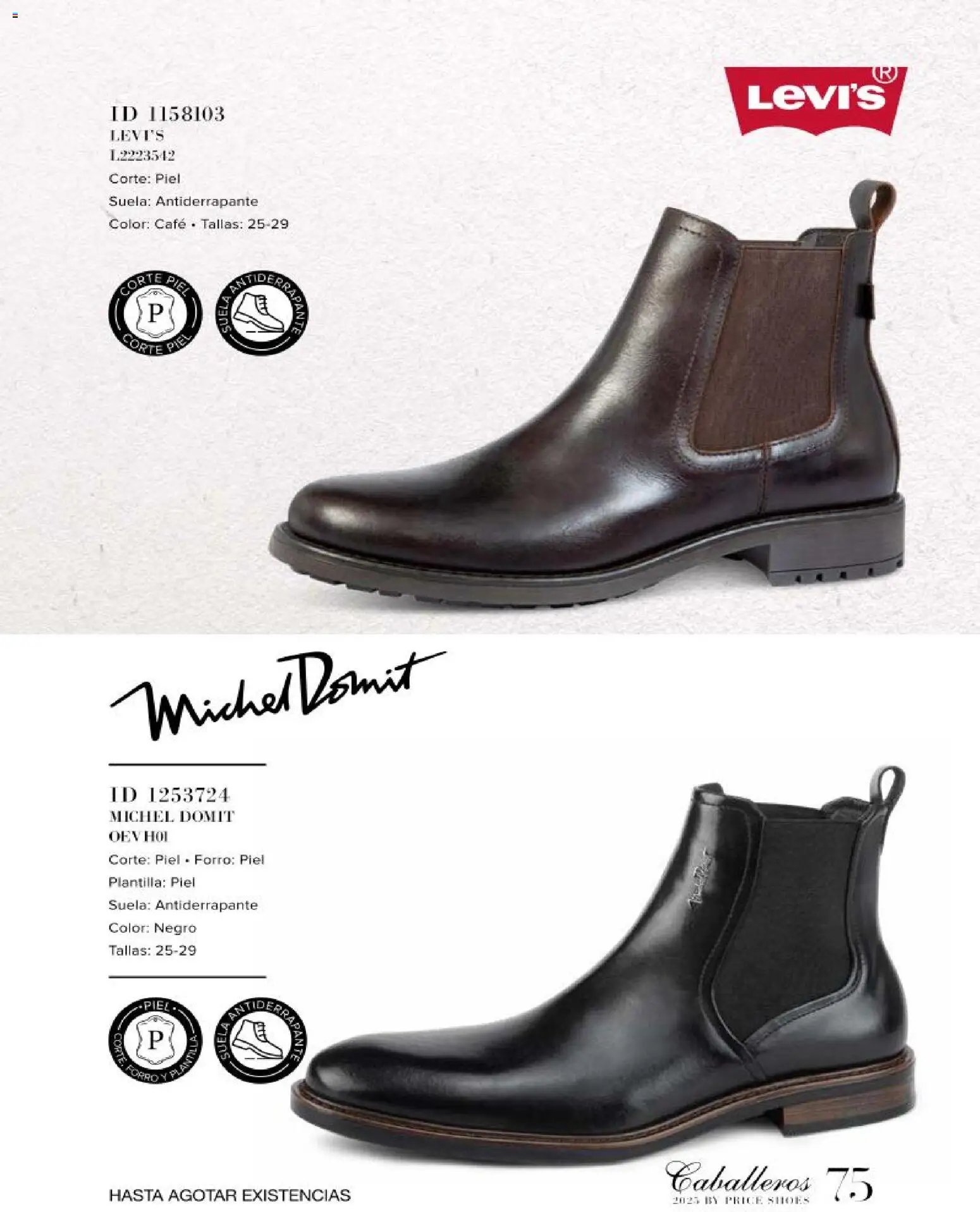 Price Shoes catálogo Caballeros