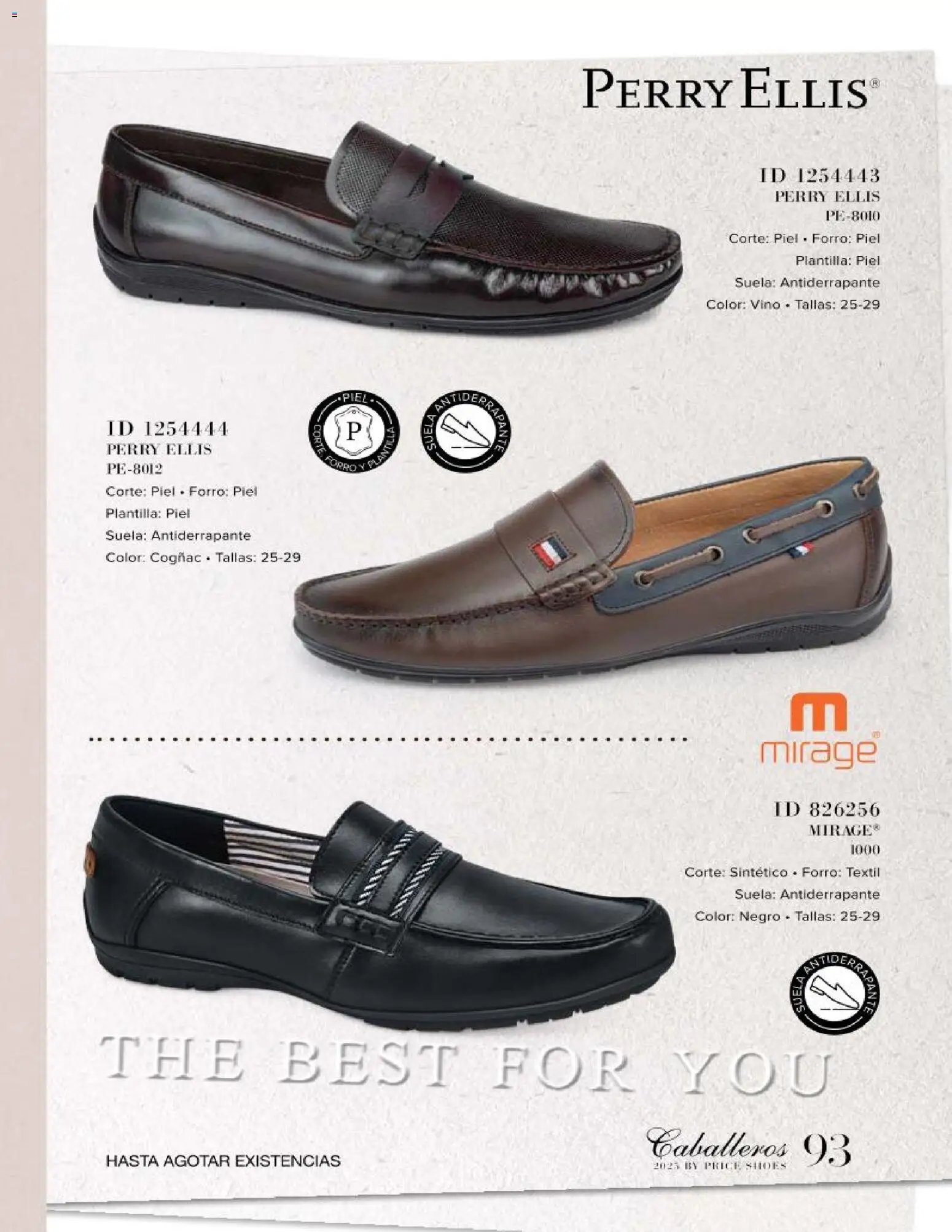 Price Shoes catálogo Caballeros
