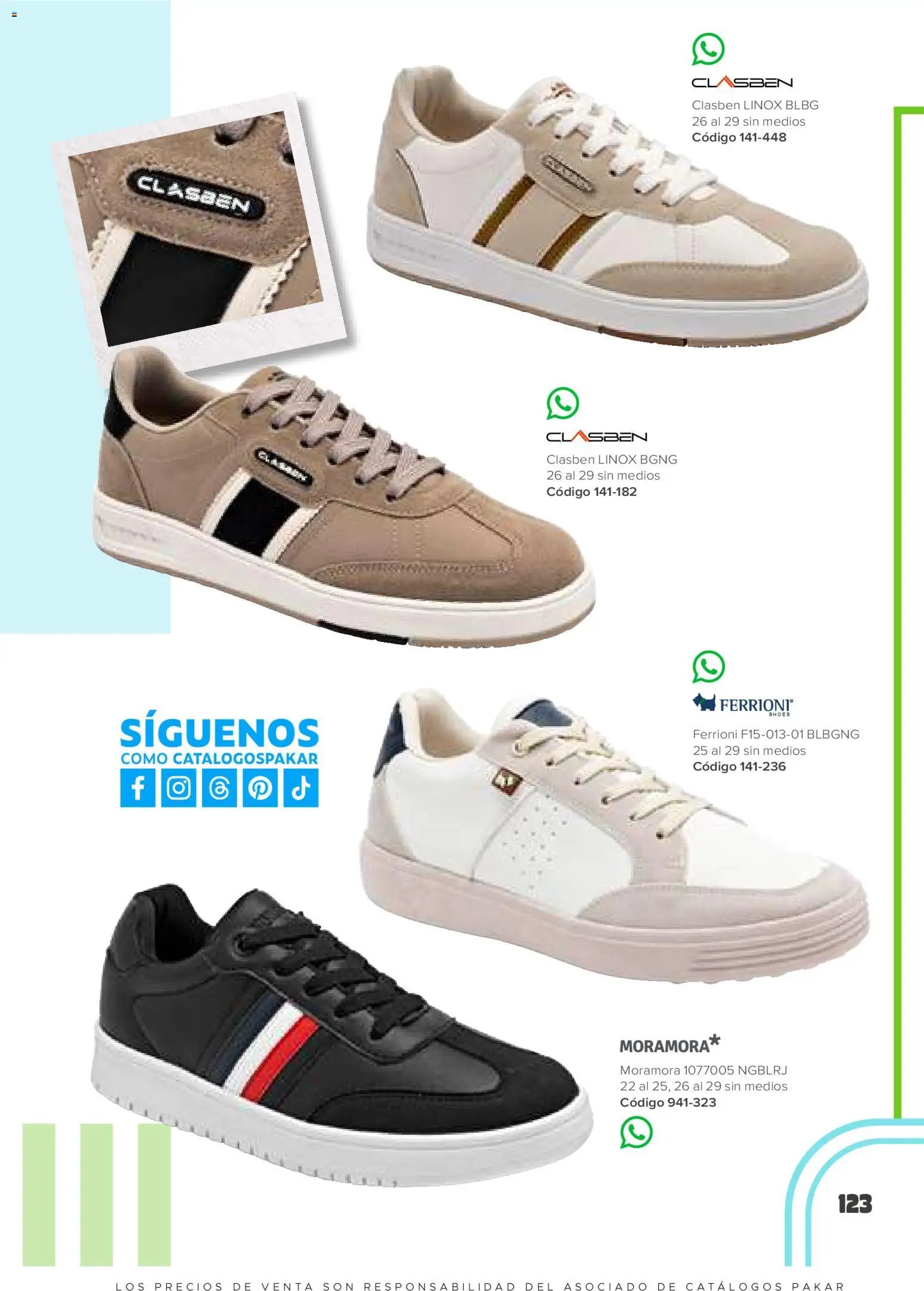 SC Pakar catálogo Hombre