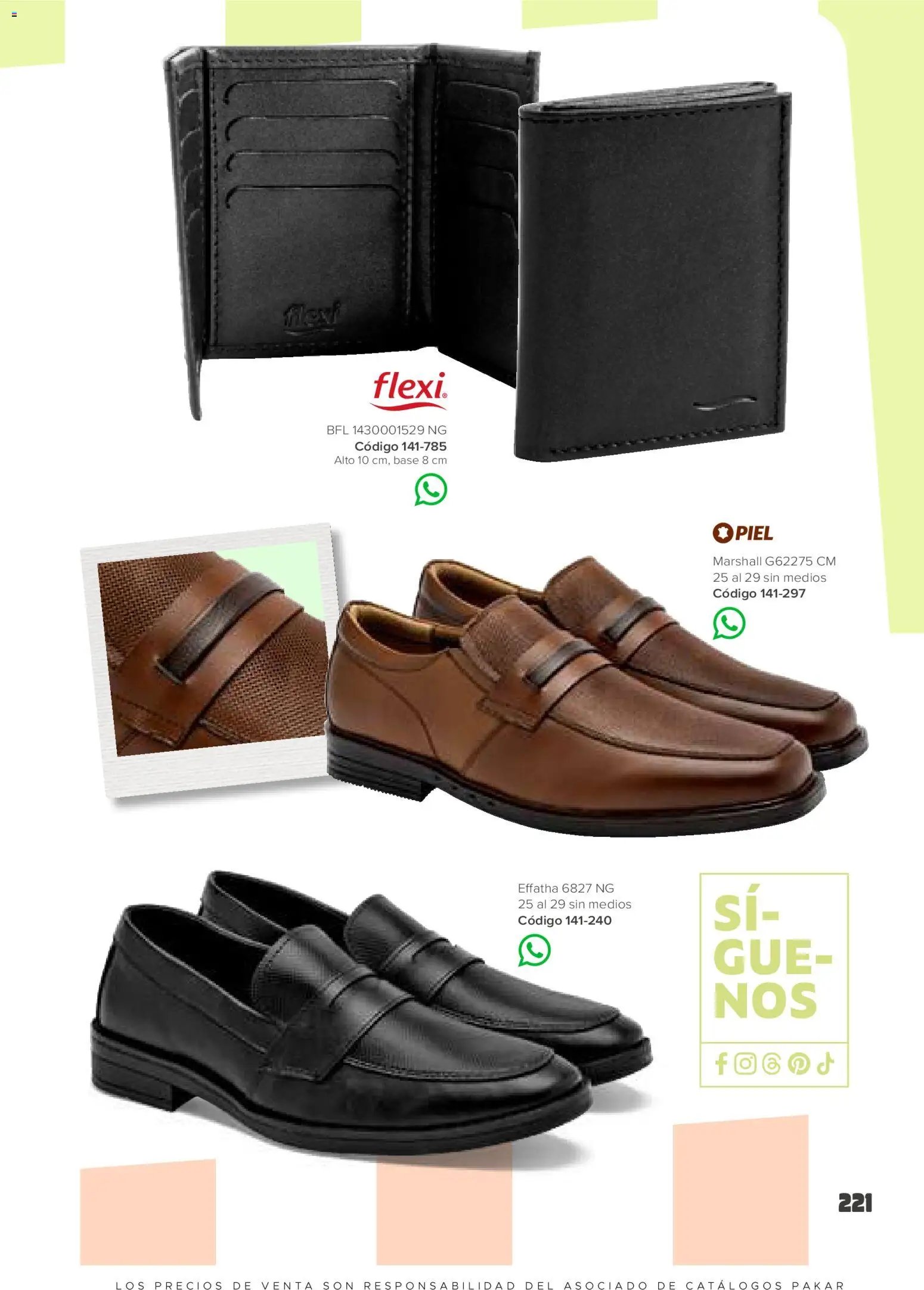SC Pakar catálogo Hombre