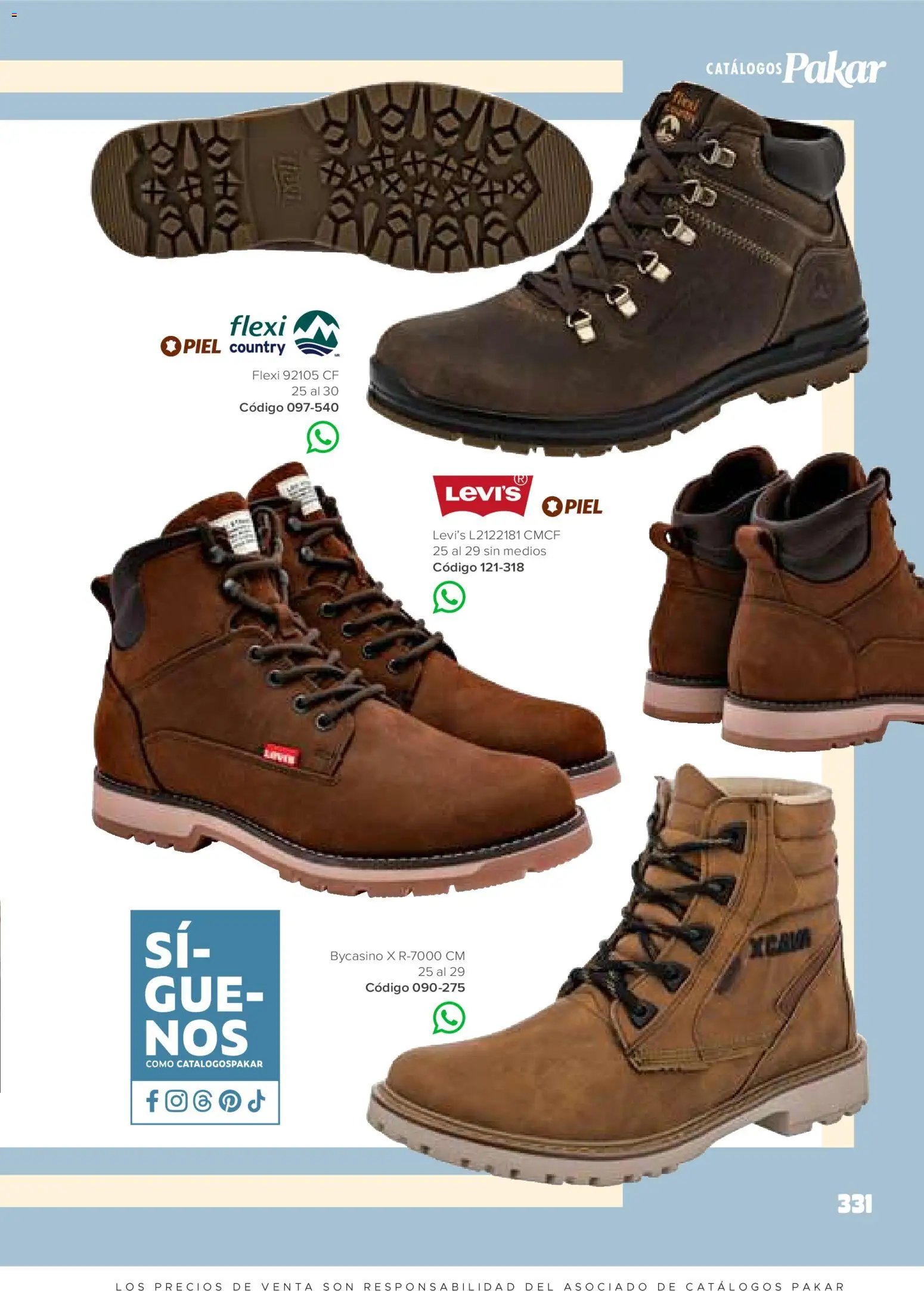 SC Pakar catálogo Hombre