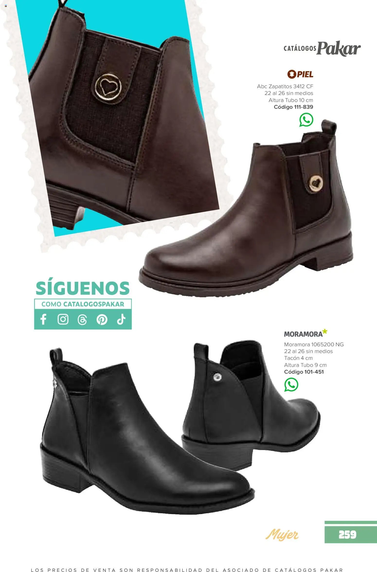 SC Pakar catálogo Mujer