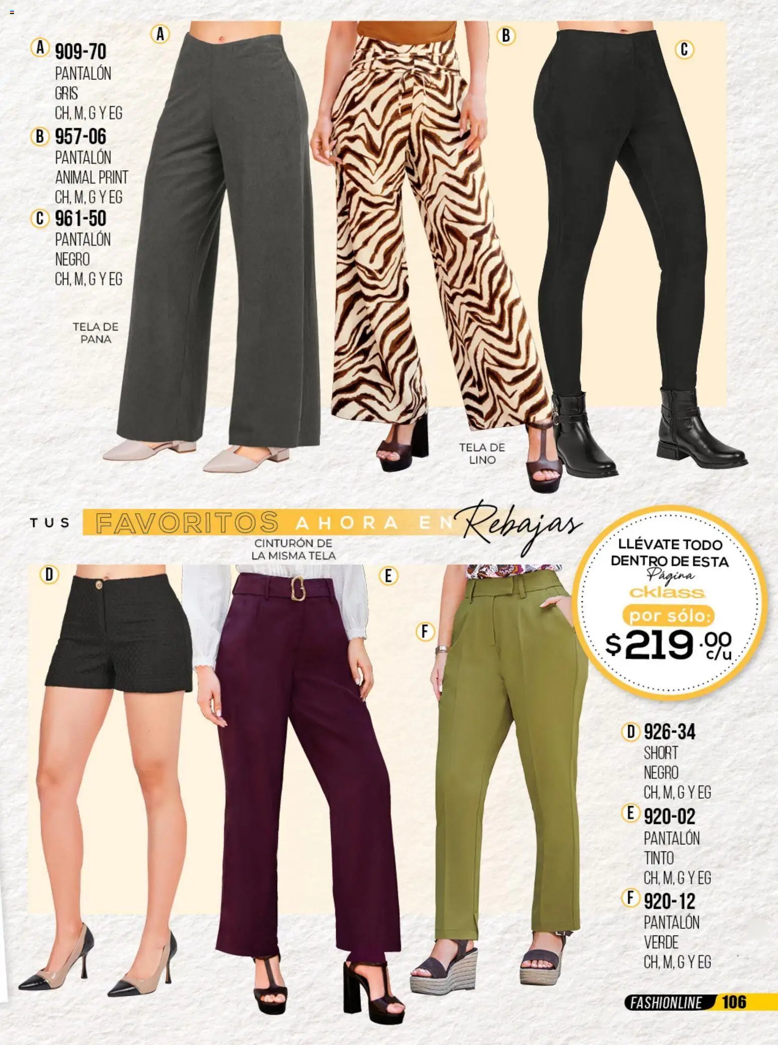 Cklass catálogo Rebajas de campeonato ropa