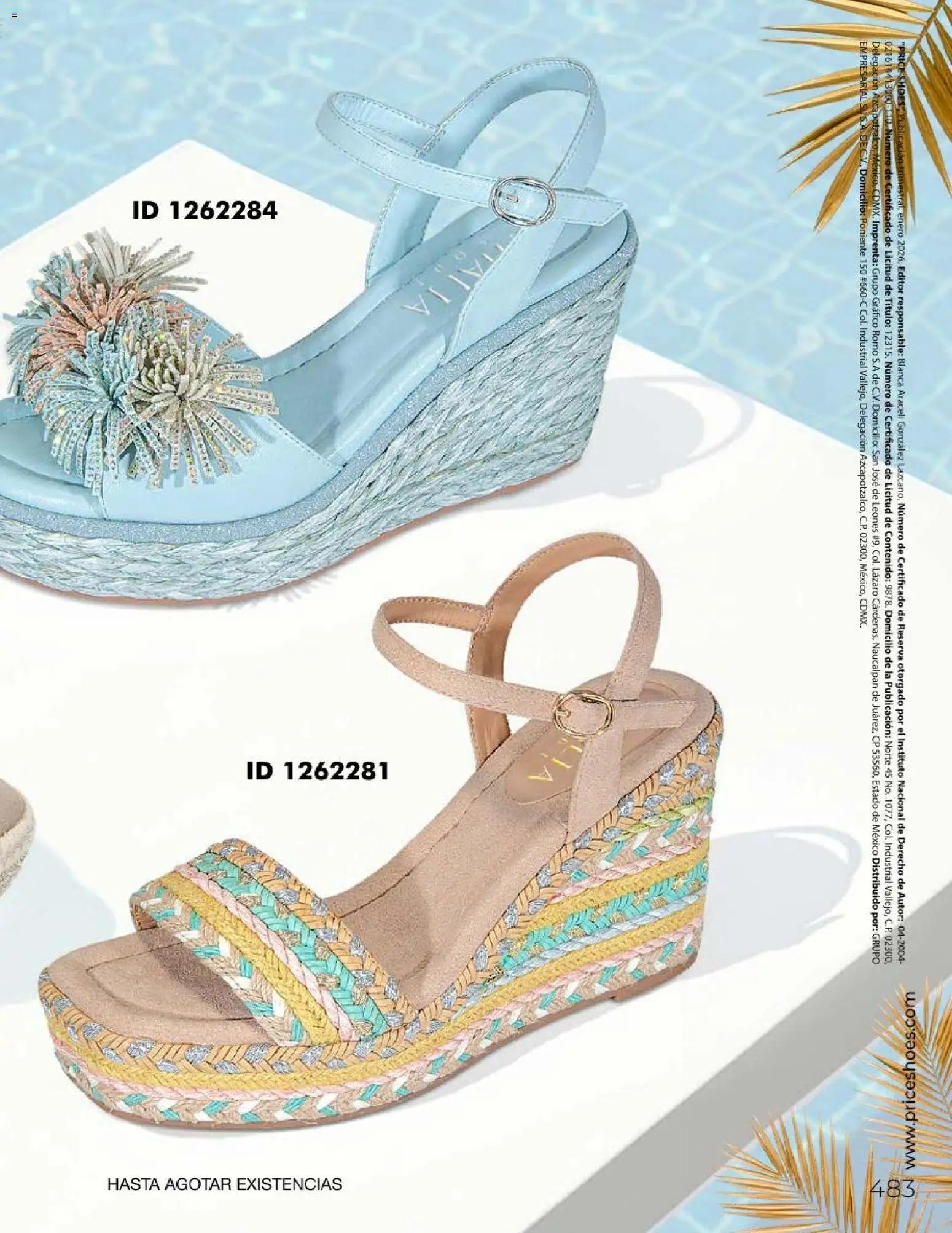 Price Shoes Catálogo Sandalias 