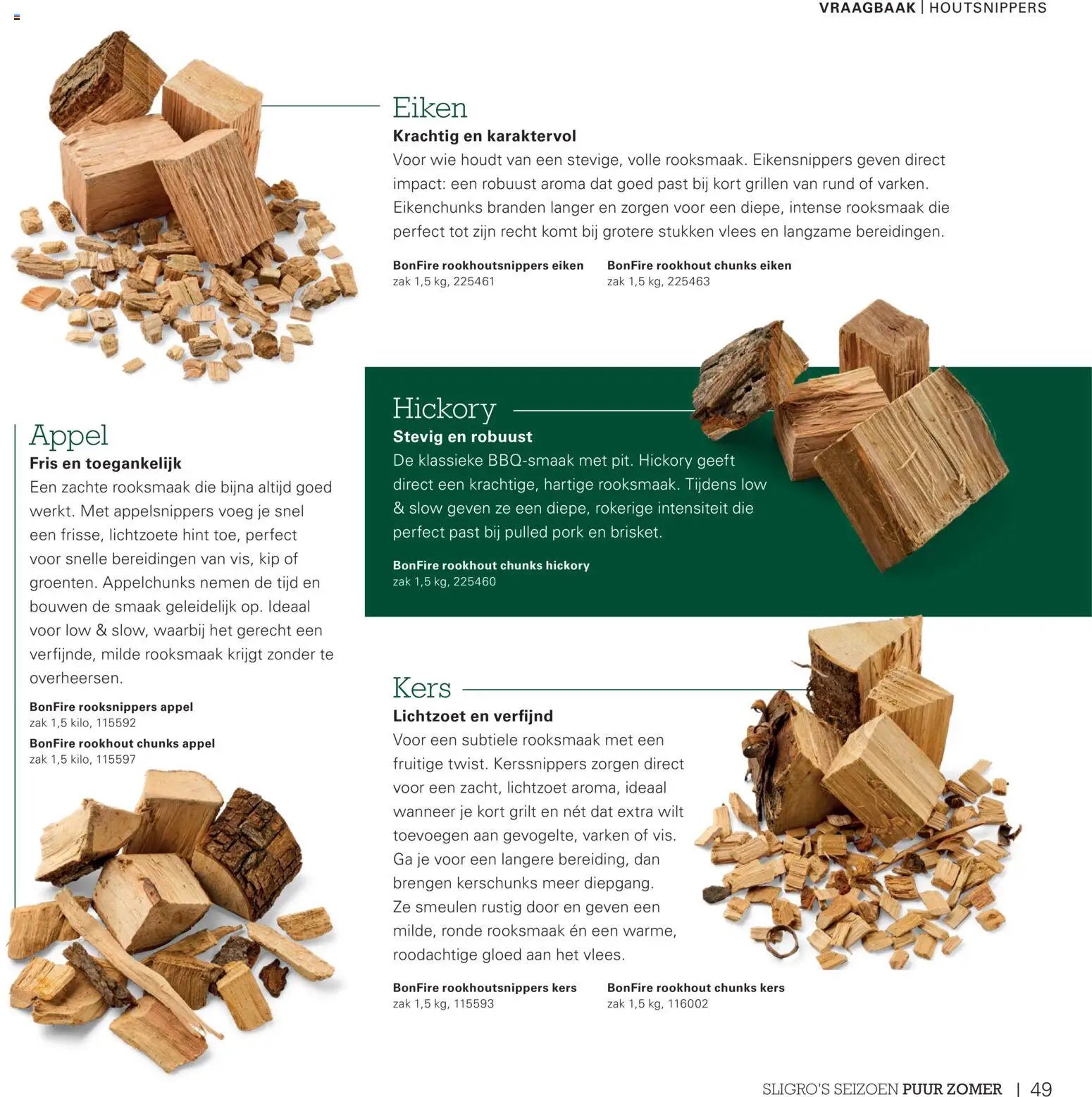 Sligro folder - Seizoen