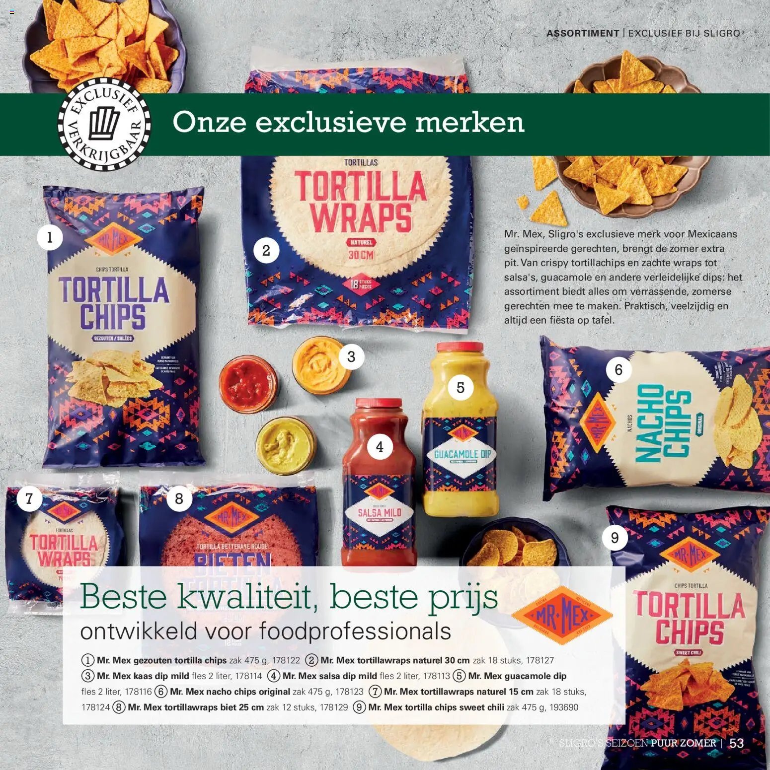 Sligro folder - Seizoen