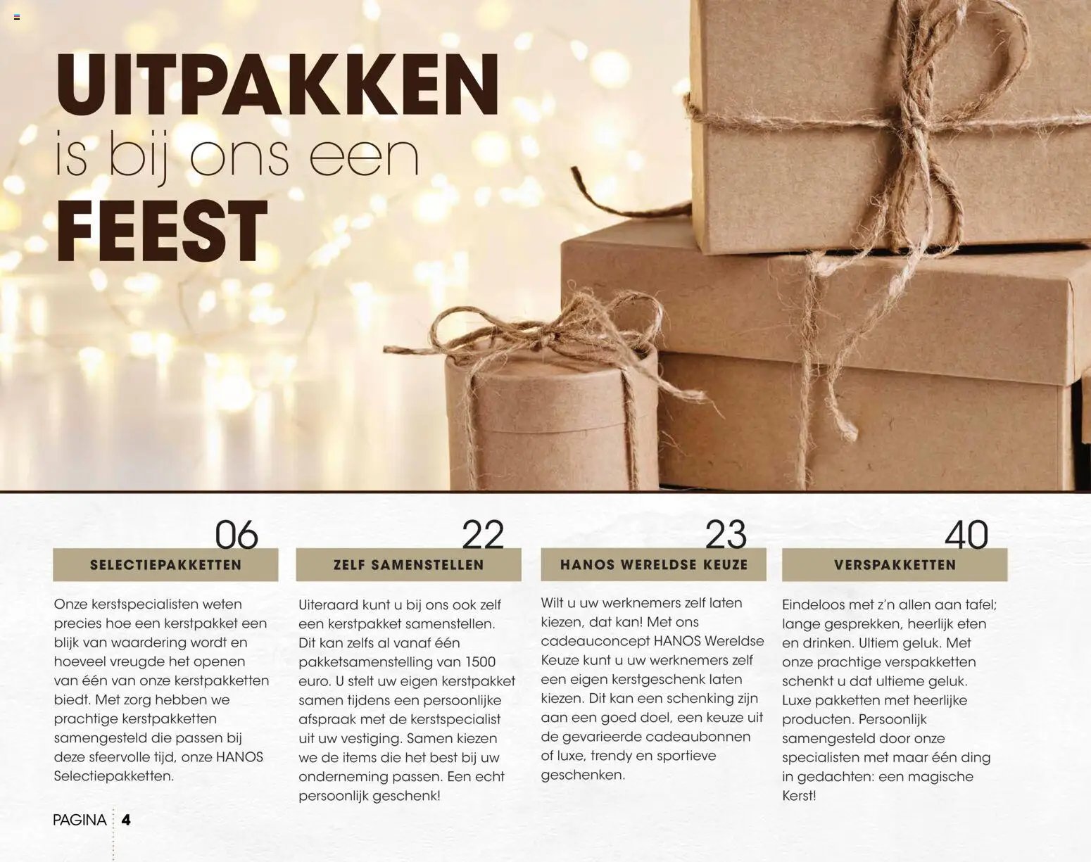 Hanos folder - Kerstbrochure 2026