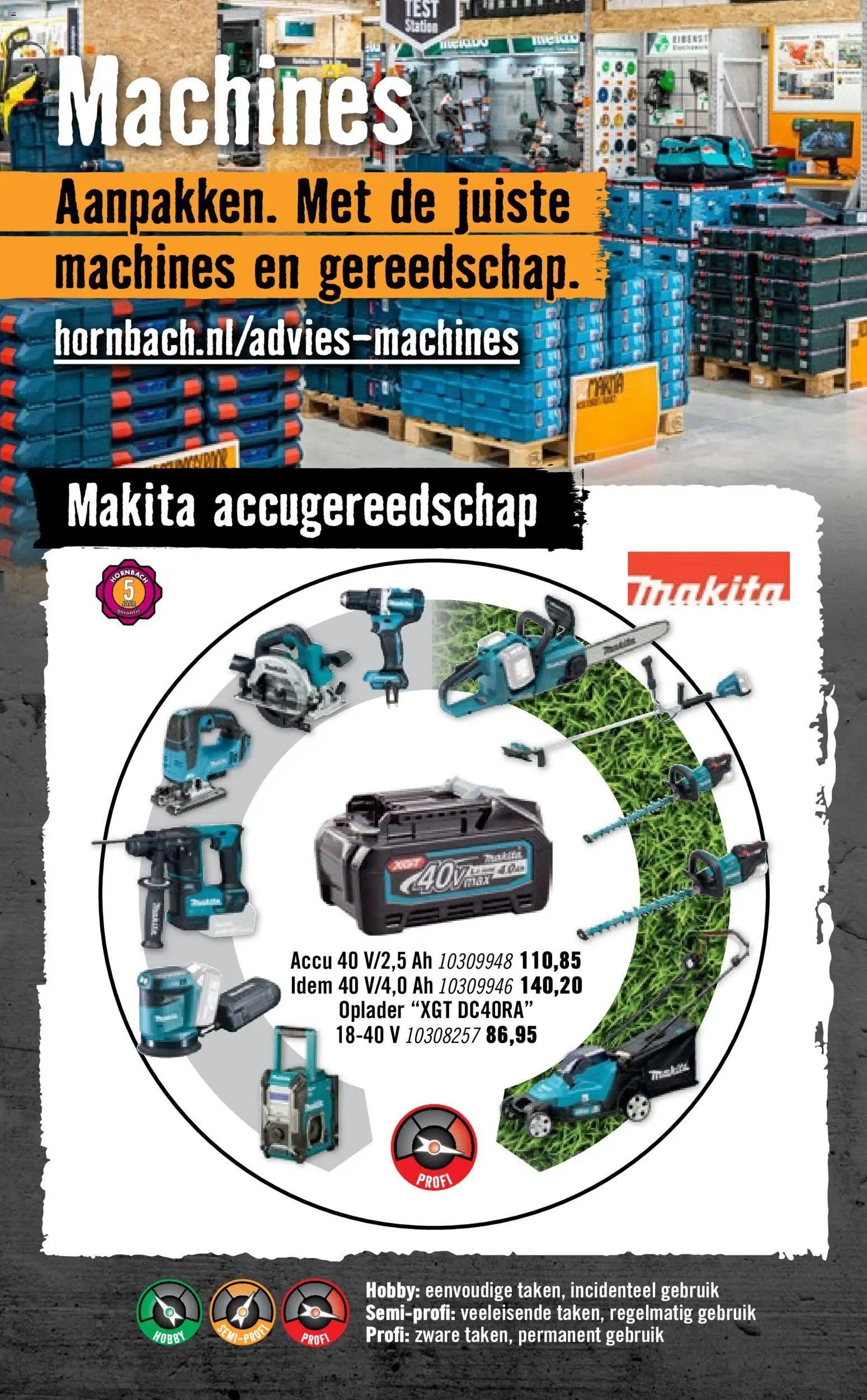 Hornbach folder - Elektra, machines en werkplaastsinrichting