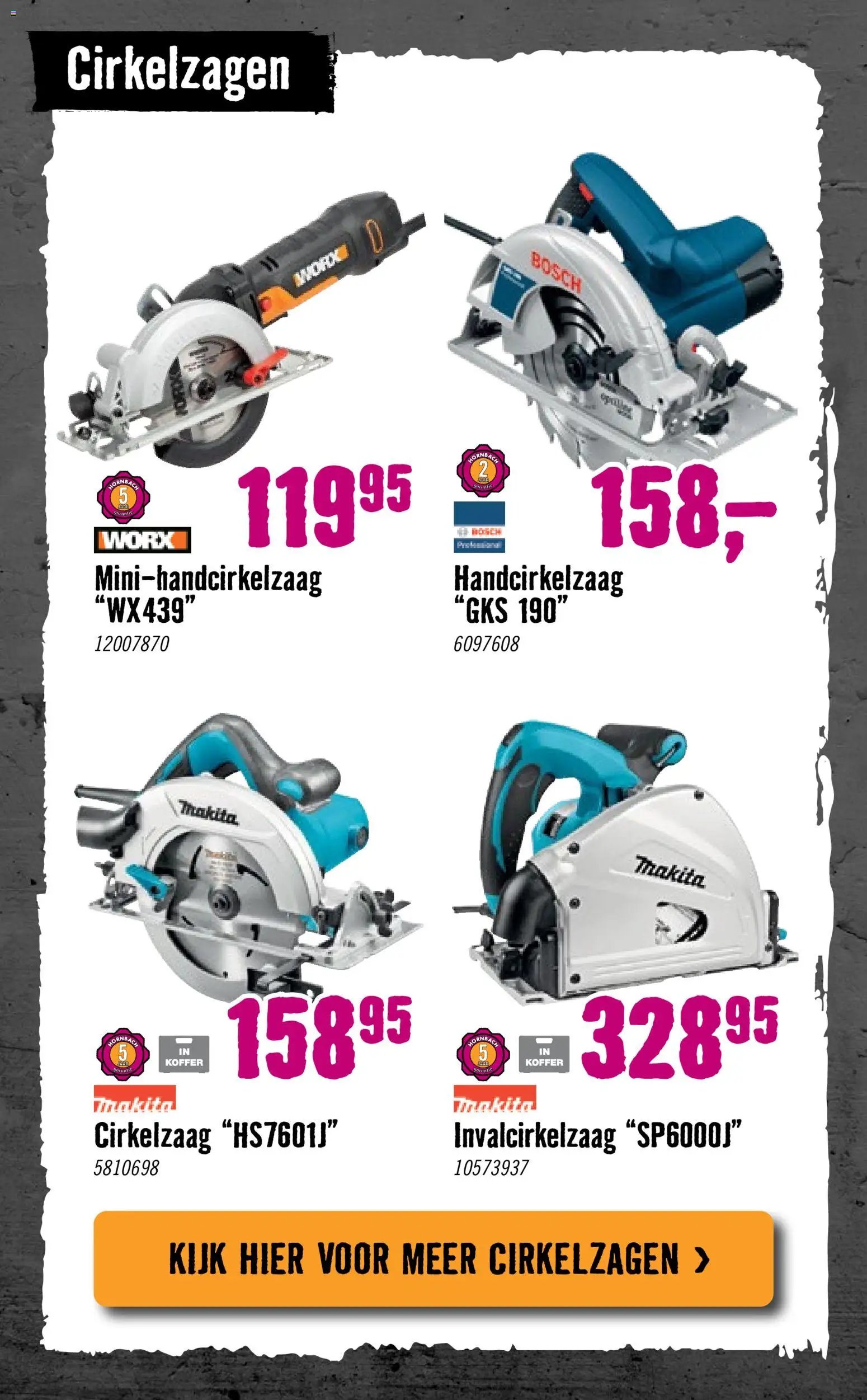 Hornbach folder - Elektra, machines en werkplaastsinrichting