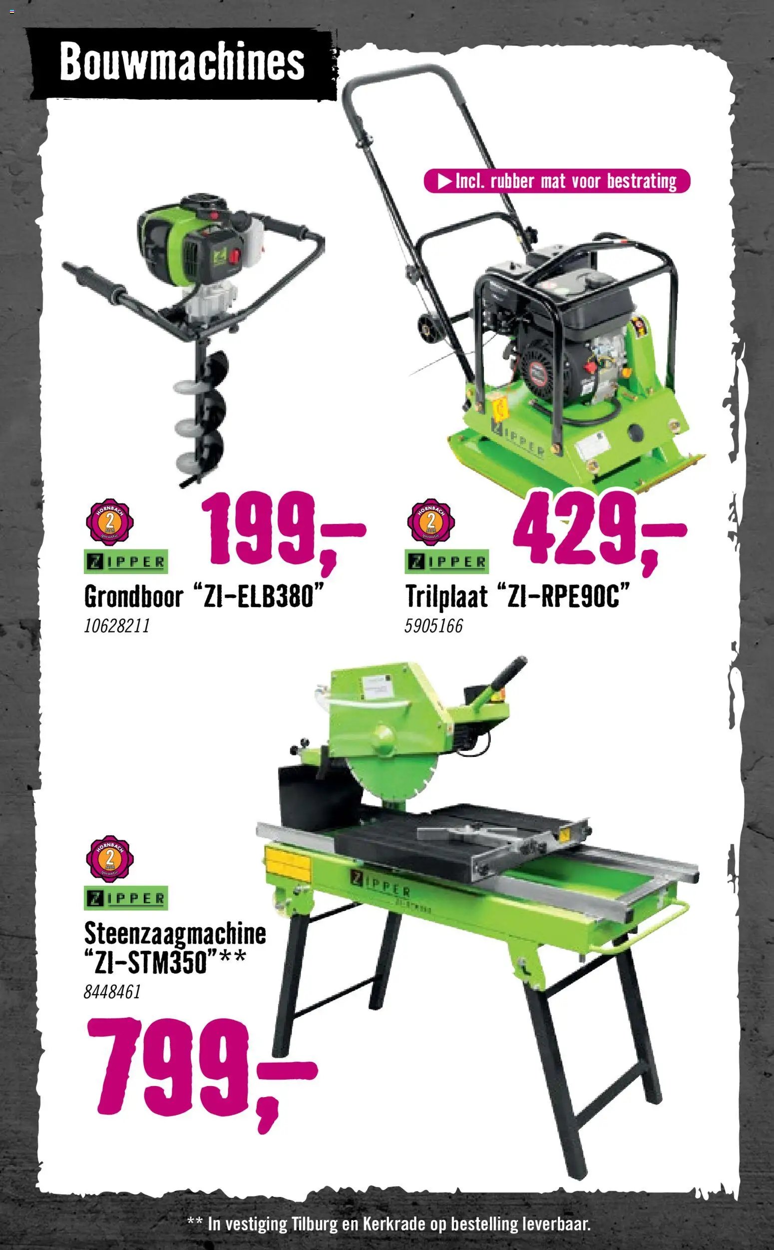 Hornbach folder - Elektra, machines en werkplaastsinrichting