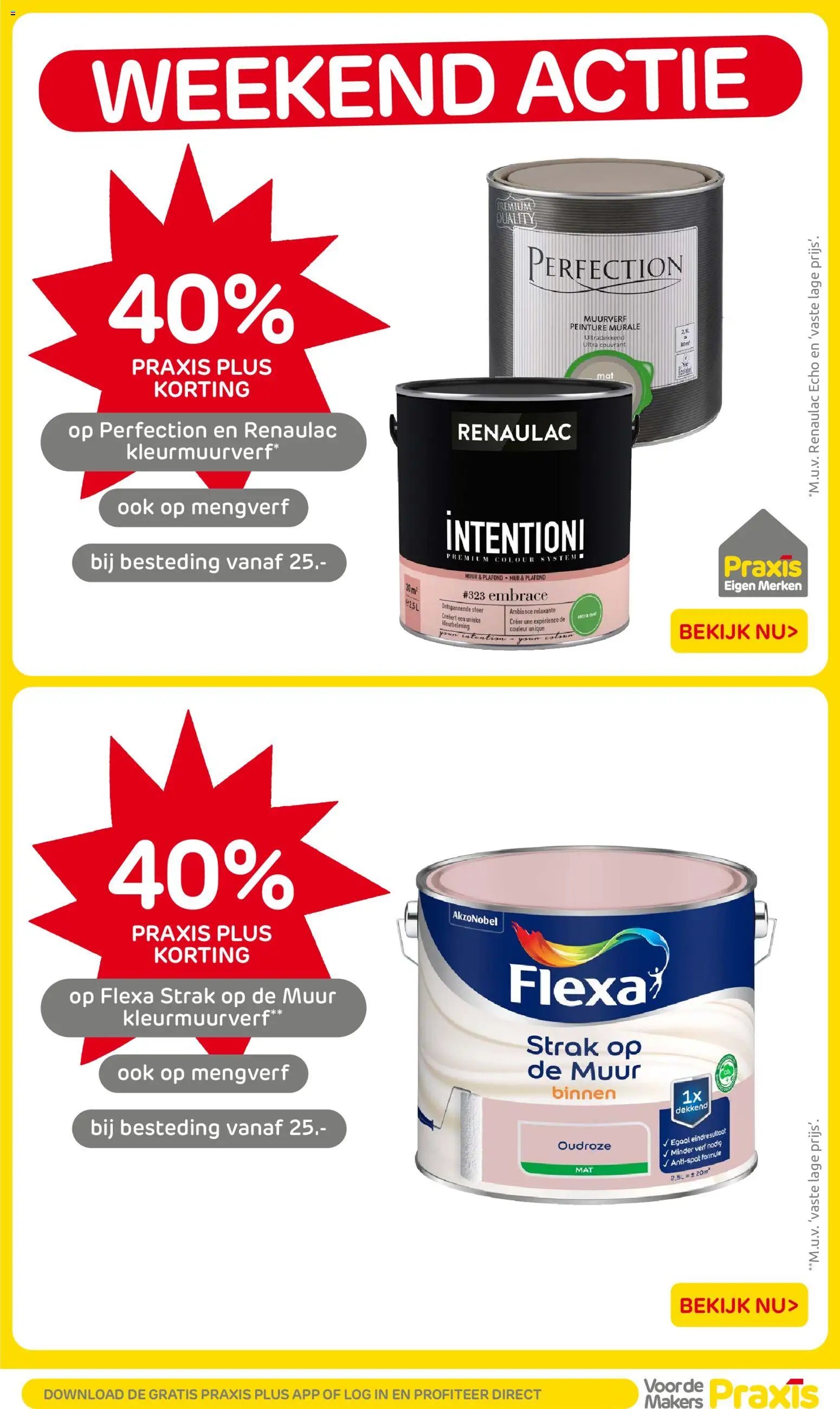 Praxis folder - Weekend actie