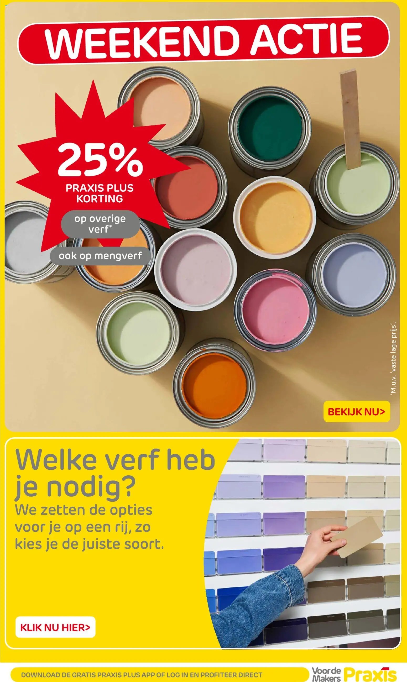 Praxis folder - Weekend actie