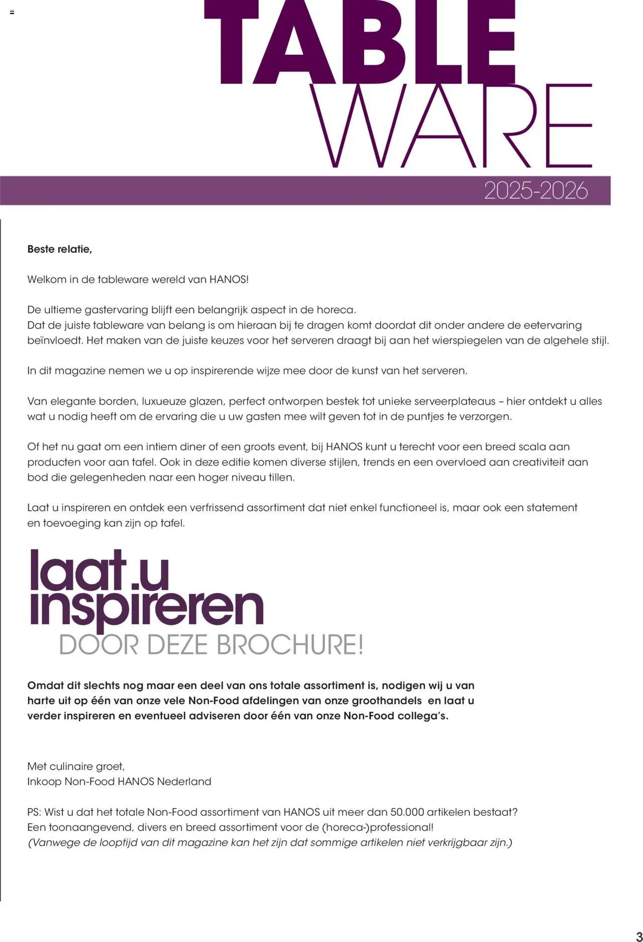Hanos - Tableware magazine 2025-2026