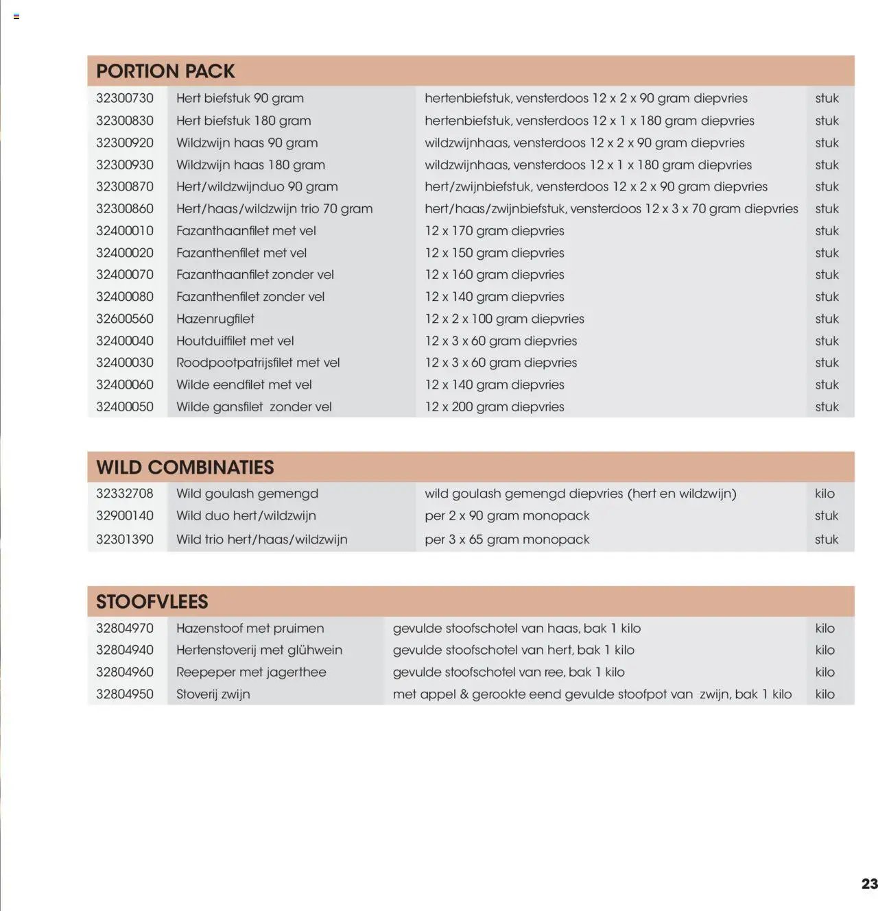 Hanos - Wildbrochure 2025/2026