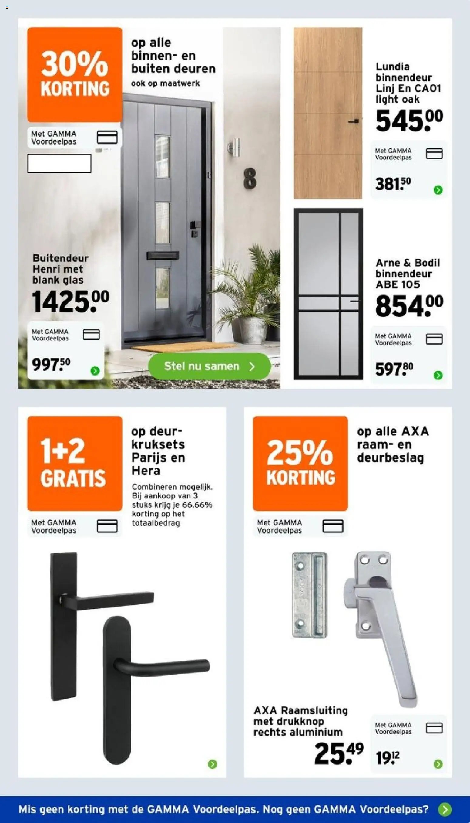 GAMMA folder - Weekenddeal