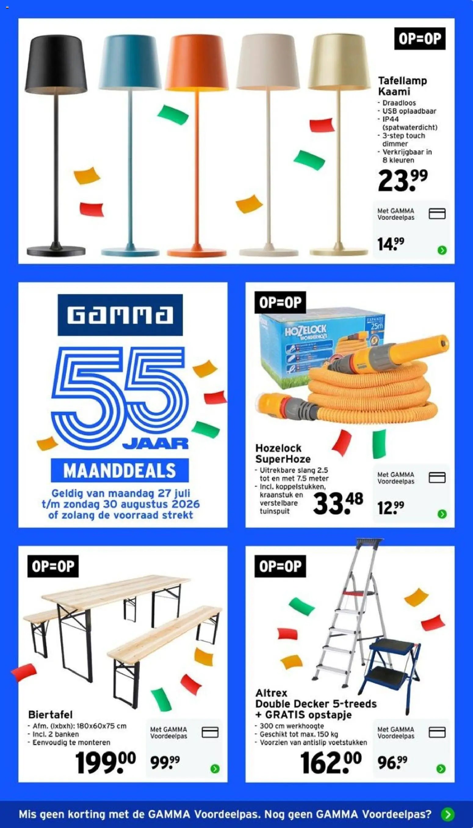 GAMMA folder - Weekenddeal