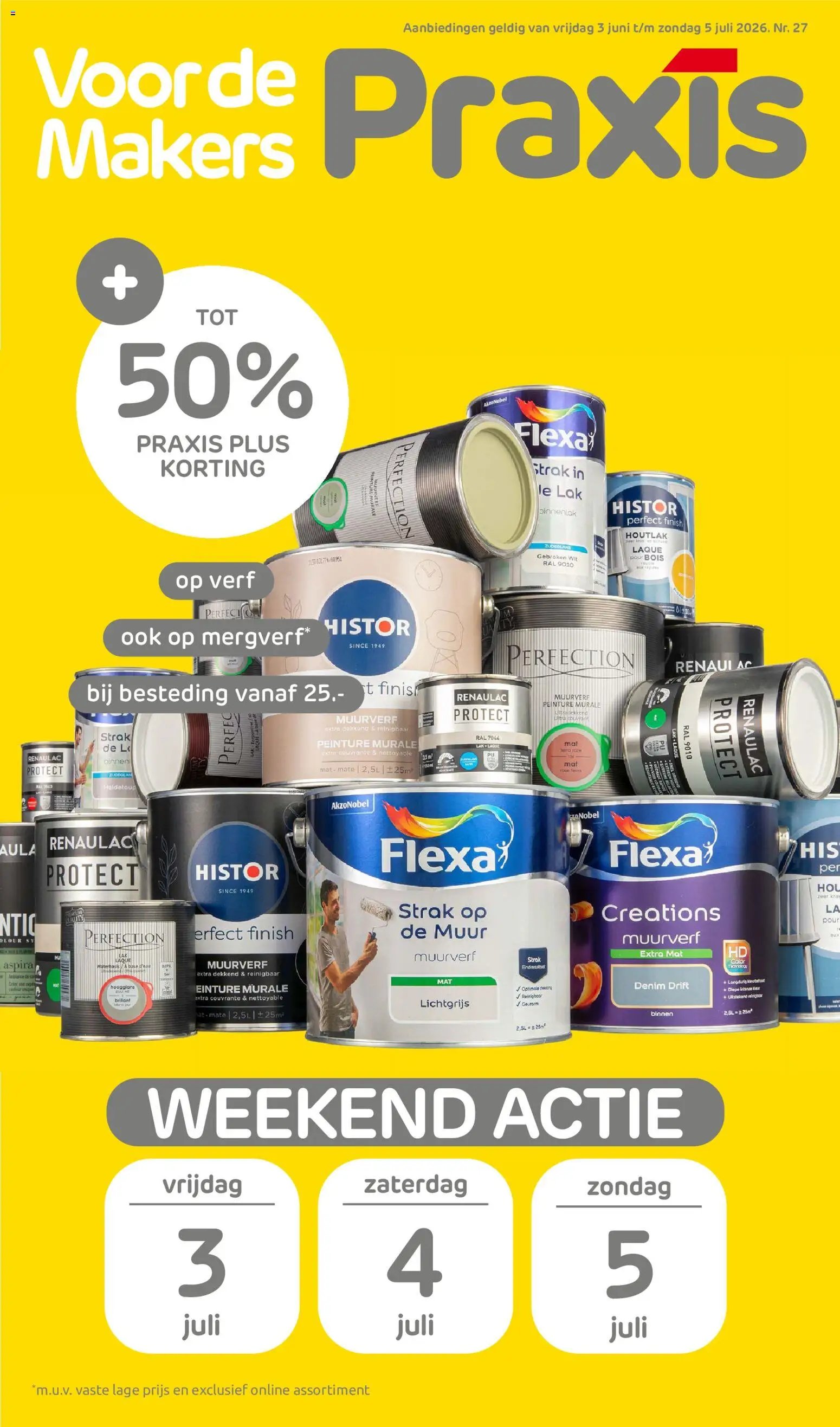 Praxis folder - Weekend actie