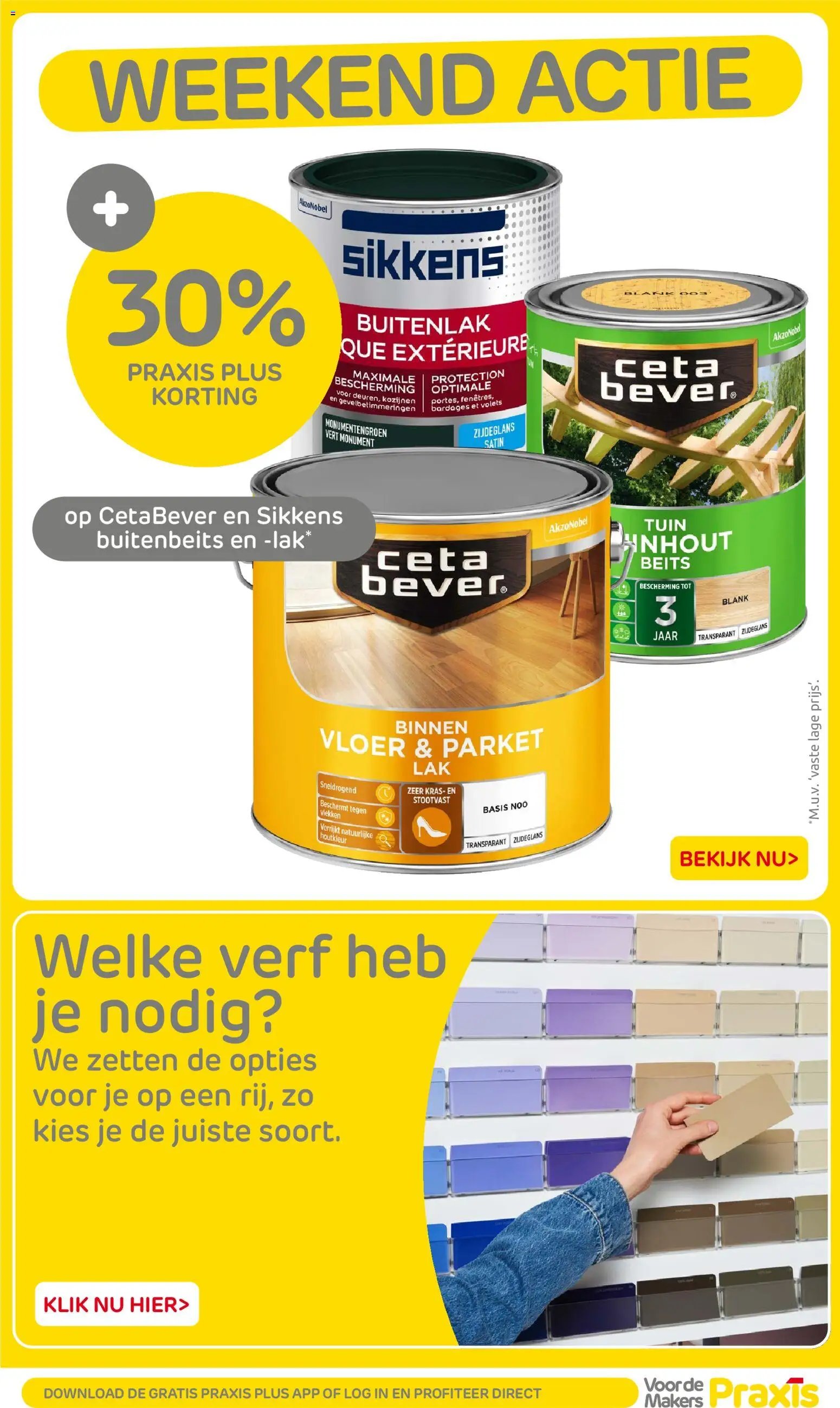 Praxis folder - Weekend actie