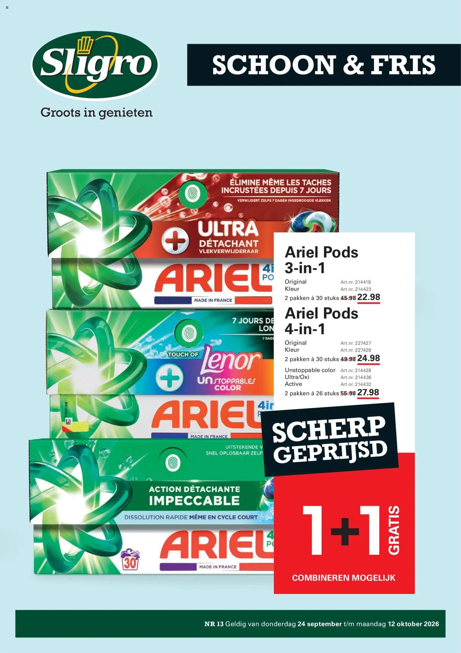 Sligro folder - schoon and fris