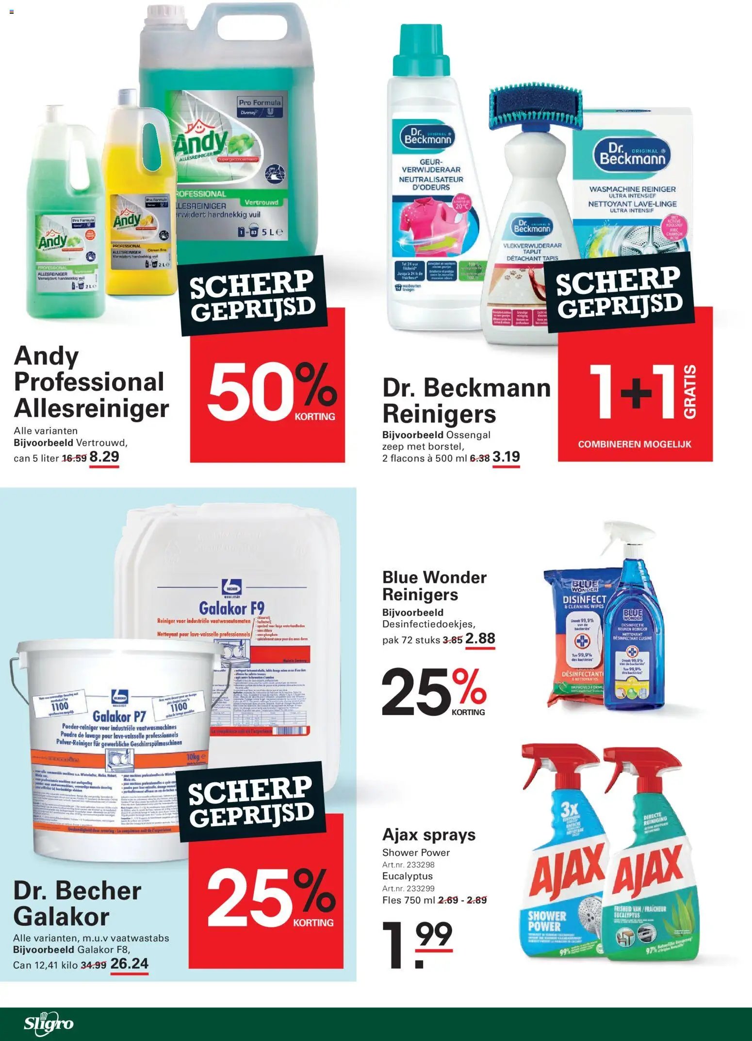 Sligro folder - schoon and fris