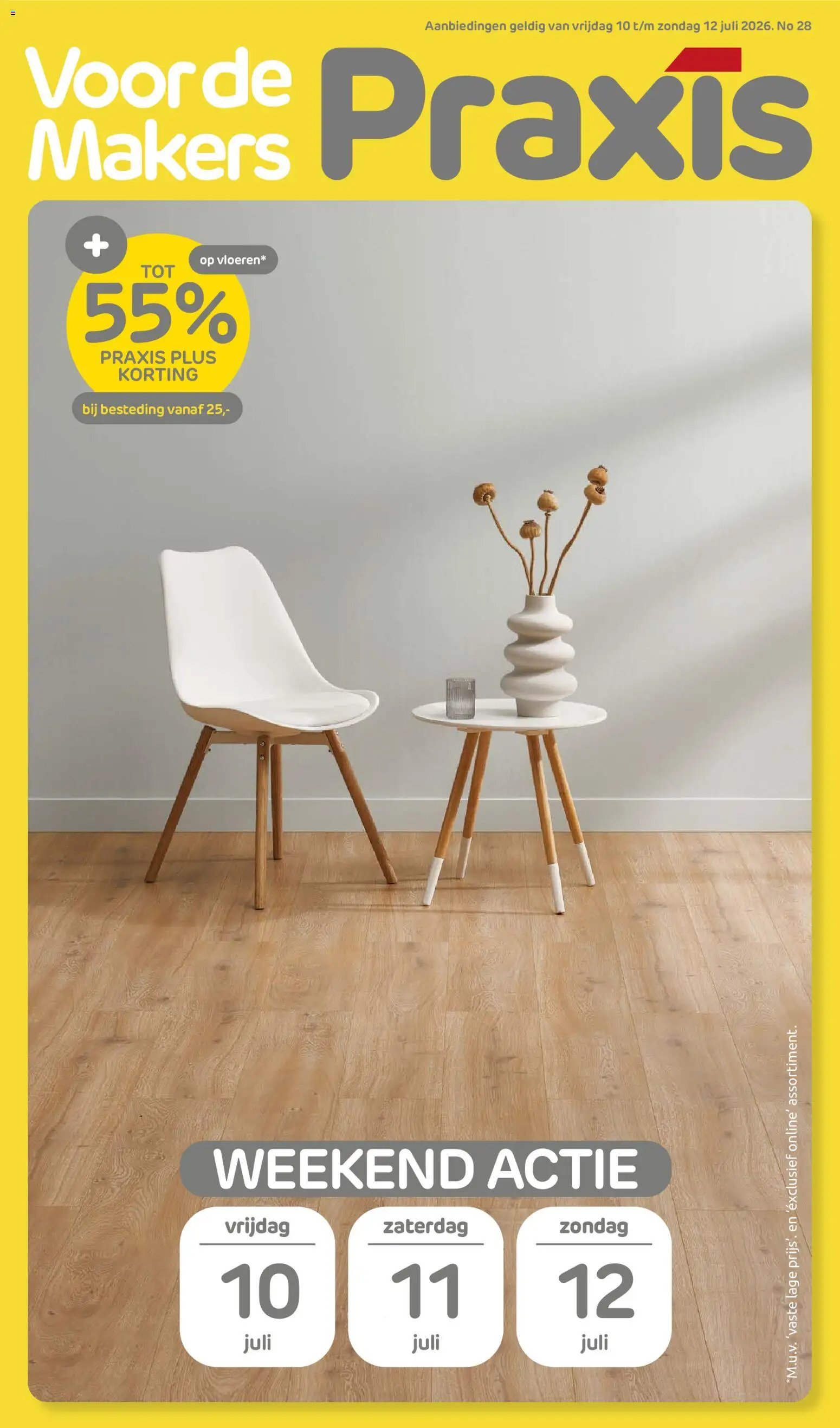 Praxis folder - Weekend actie