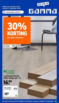 GAMMA folder 30% korting