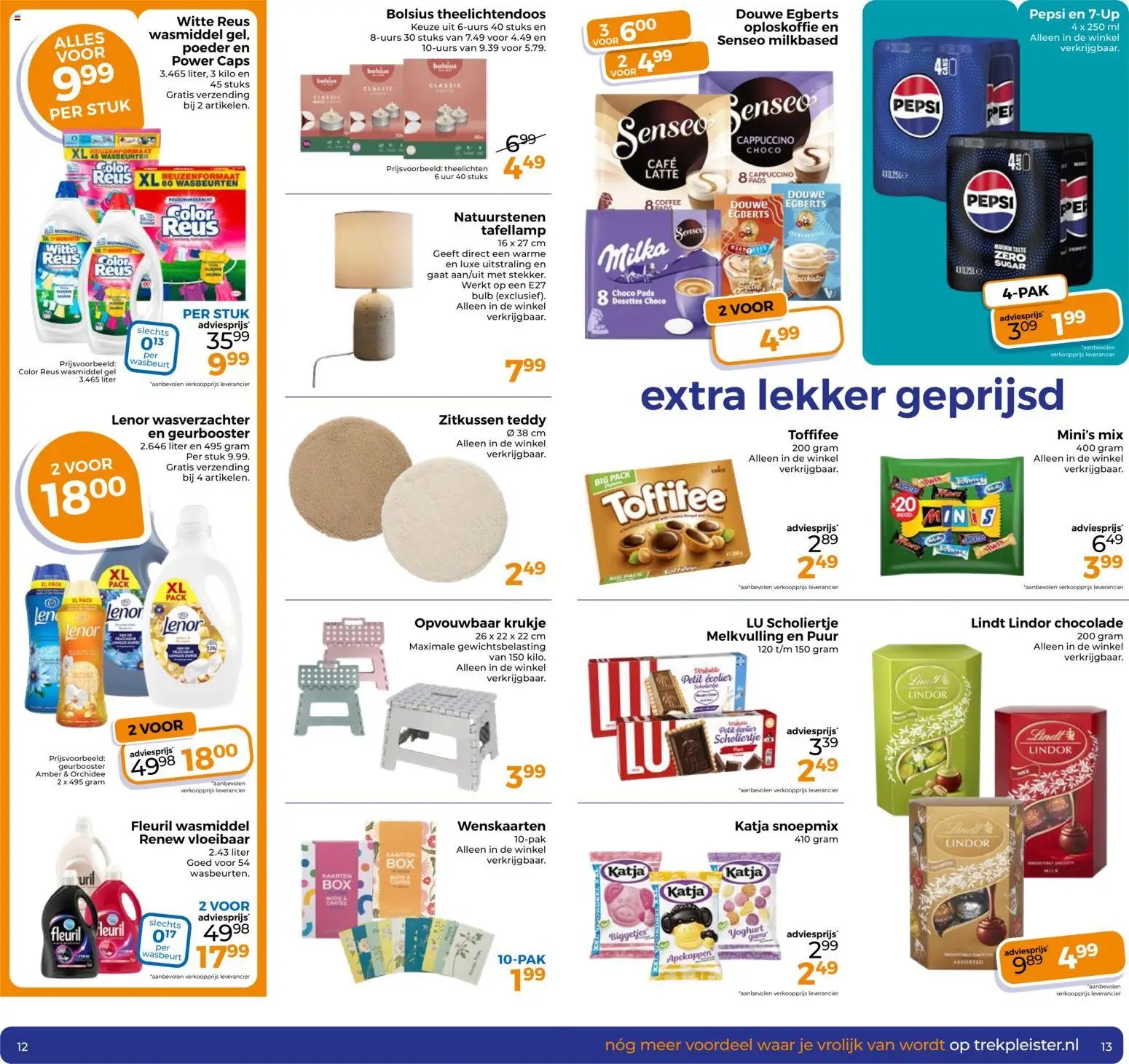 Trekpleister folder Voor de echte koopjesjagers