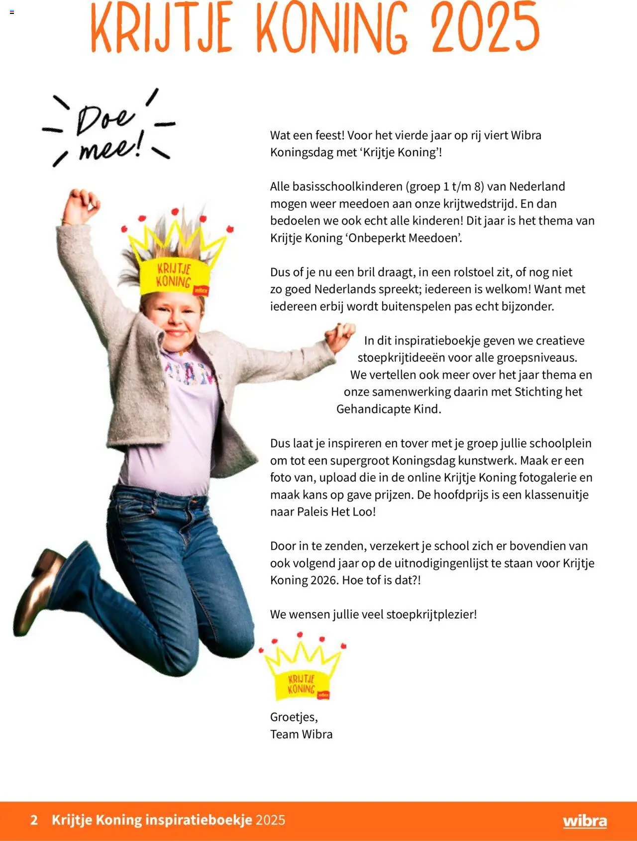 Wibra - Krijtje Koning inspiratieboekje