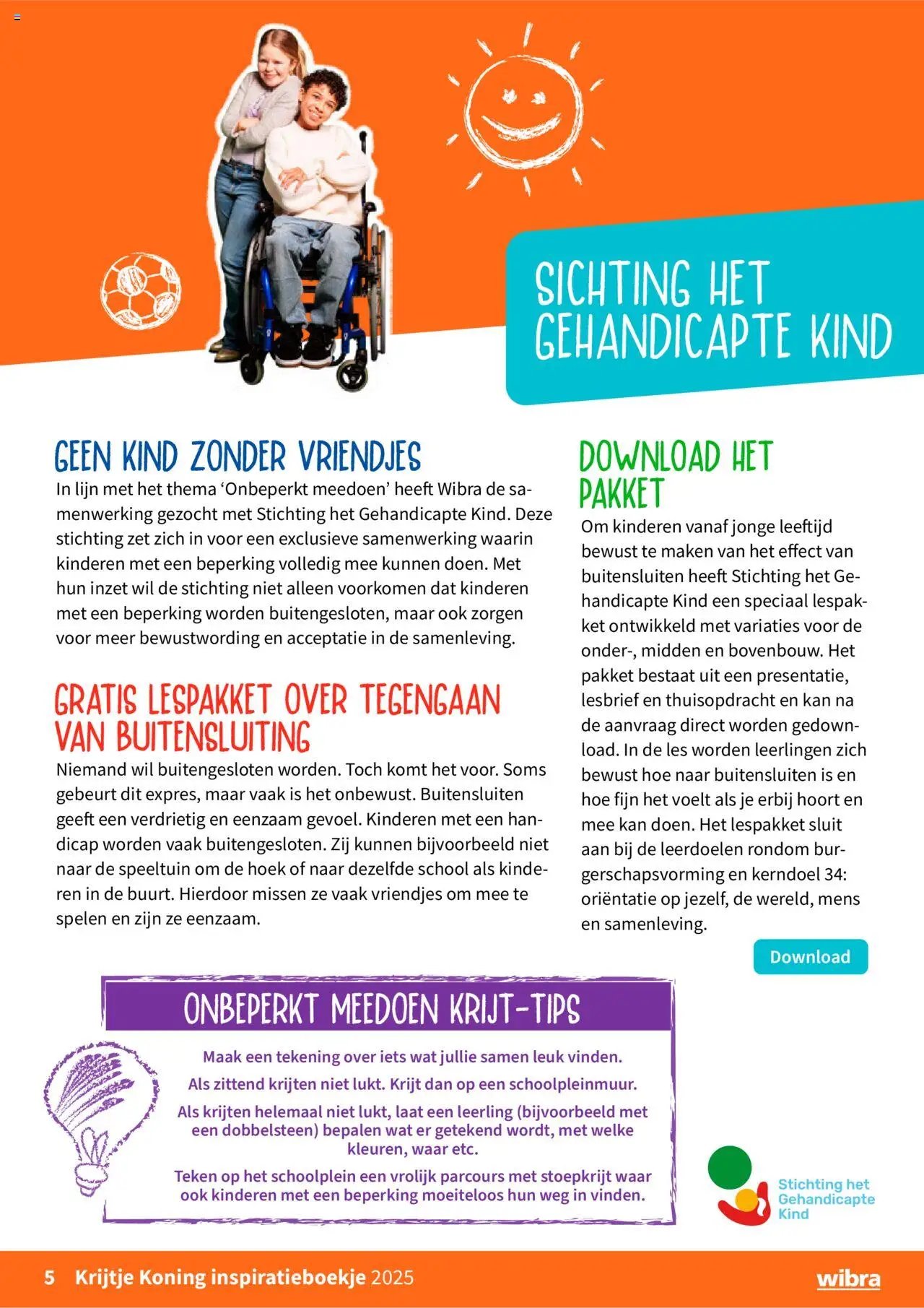 Wibra - Krijtje Koning inspiratieboekje