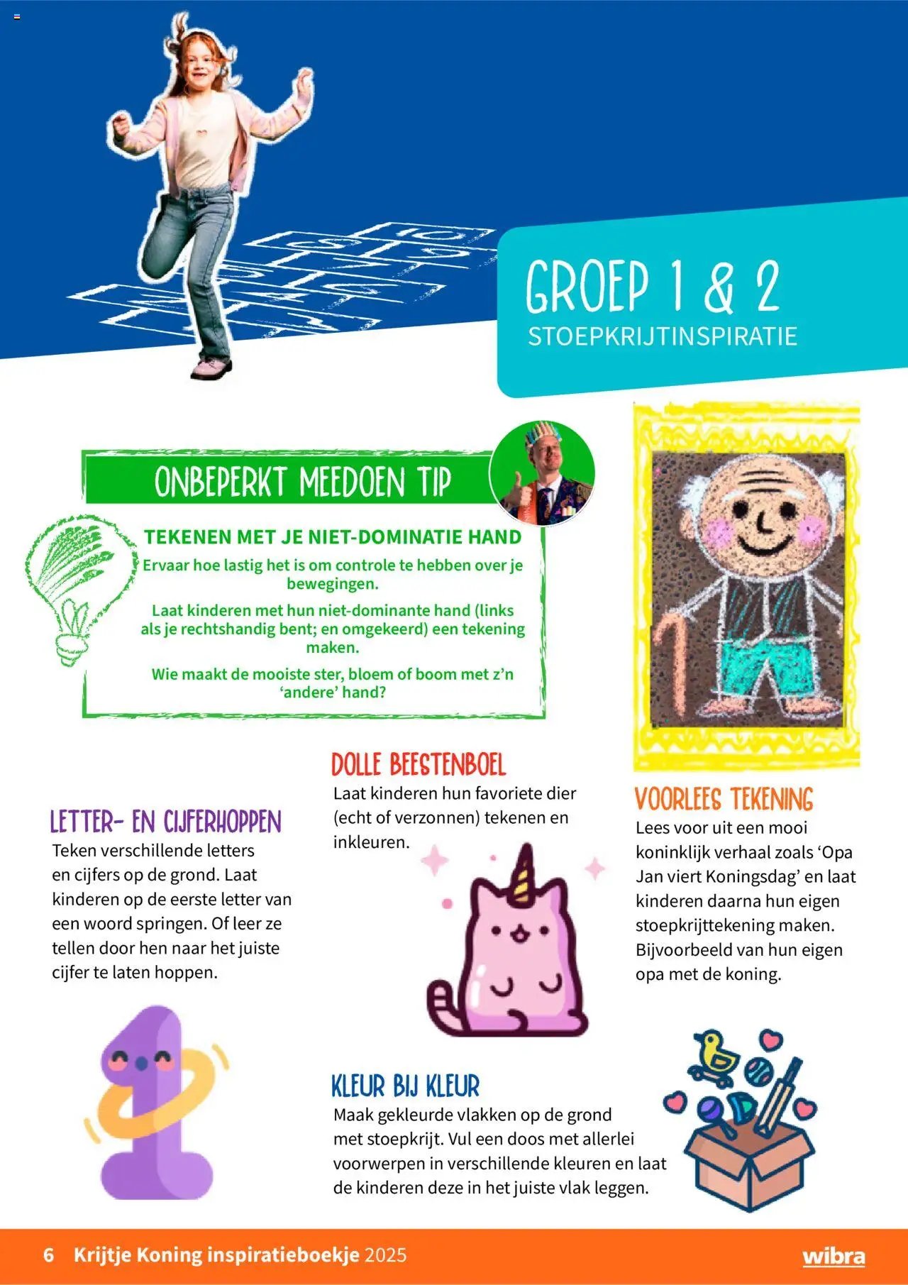 Wibra - Krijtje Koning inspiratieboekje