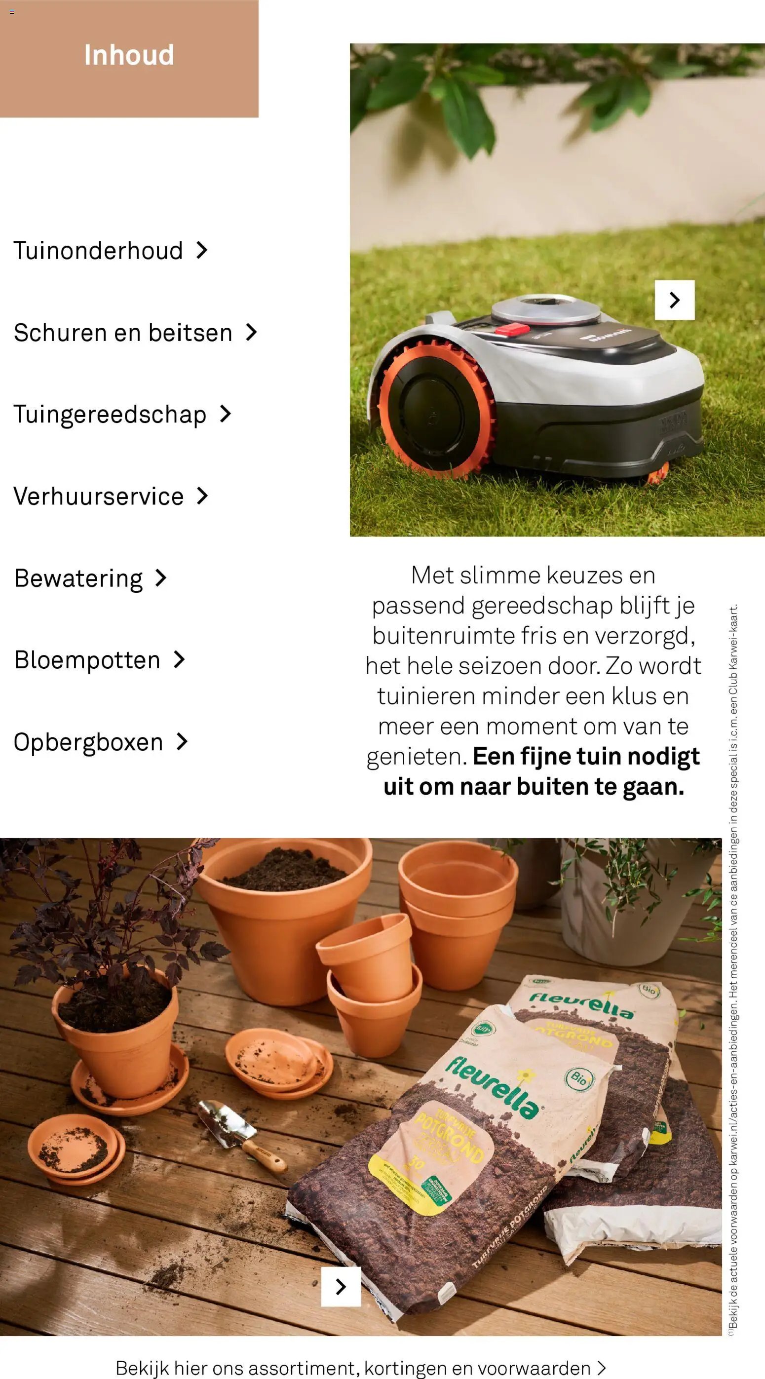 KARWEI folder - Tuin special - onderhoud