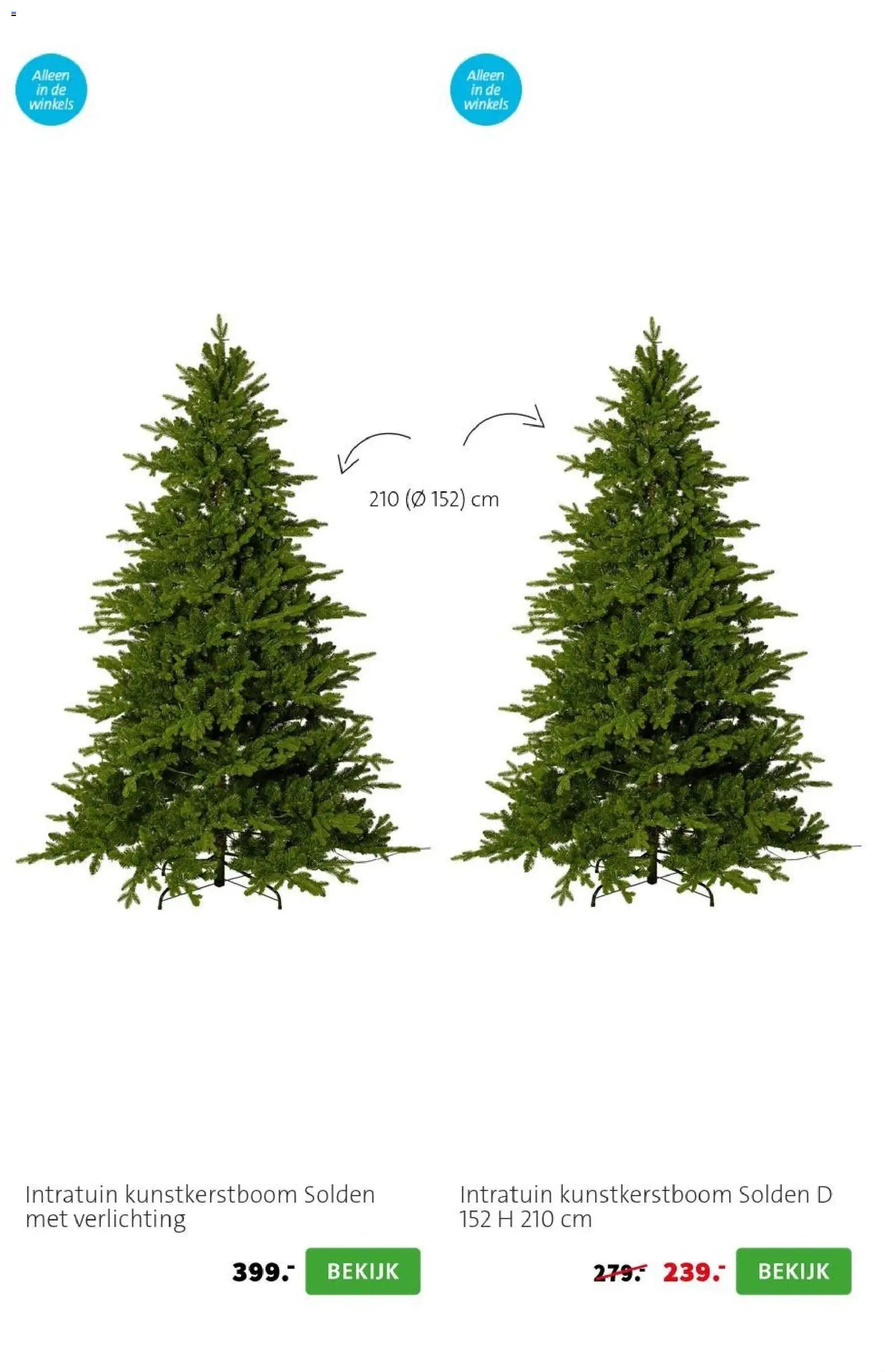 Intratuin folder Kerst bomen