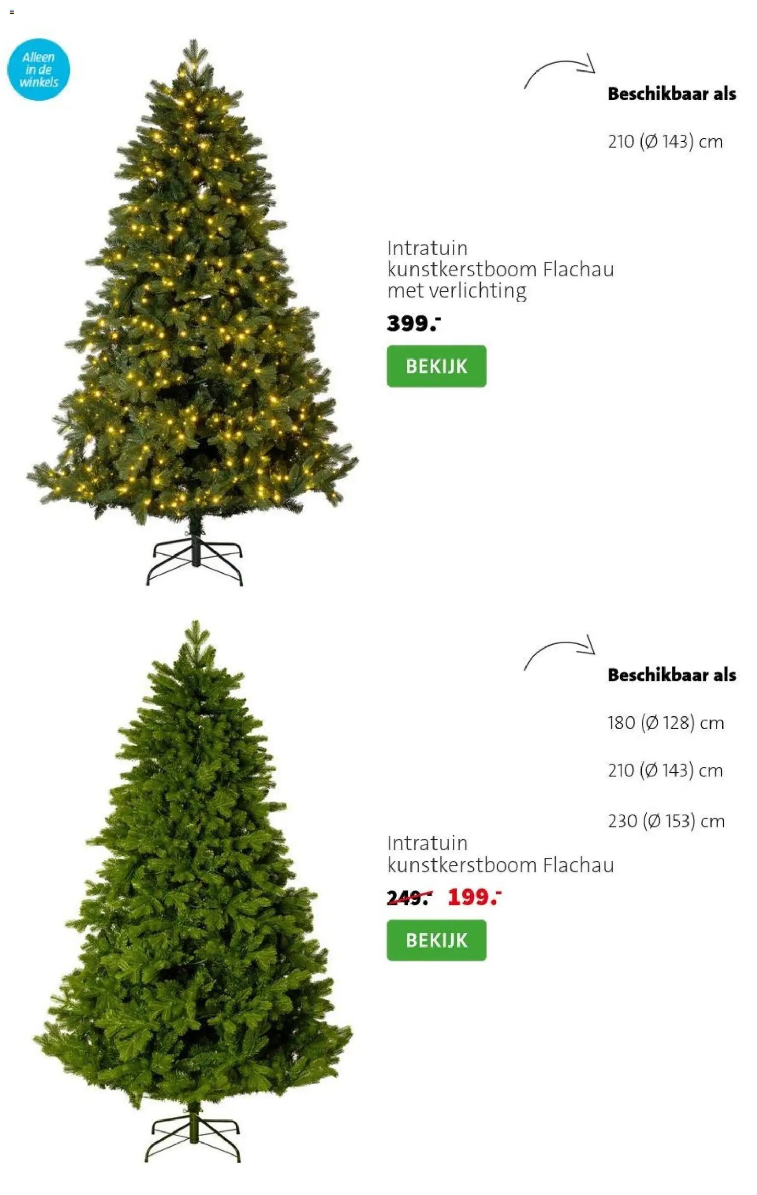 Intratuin folder Kerst bomen