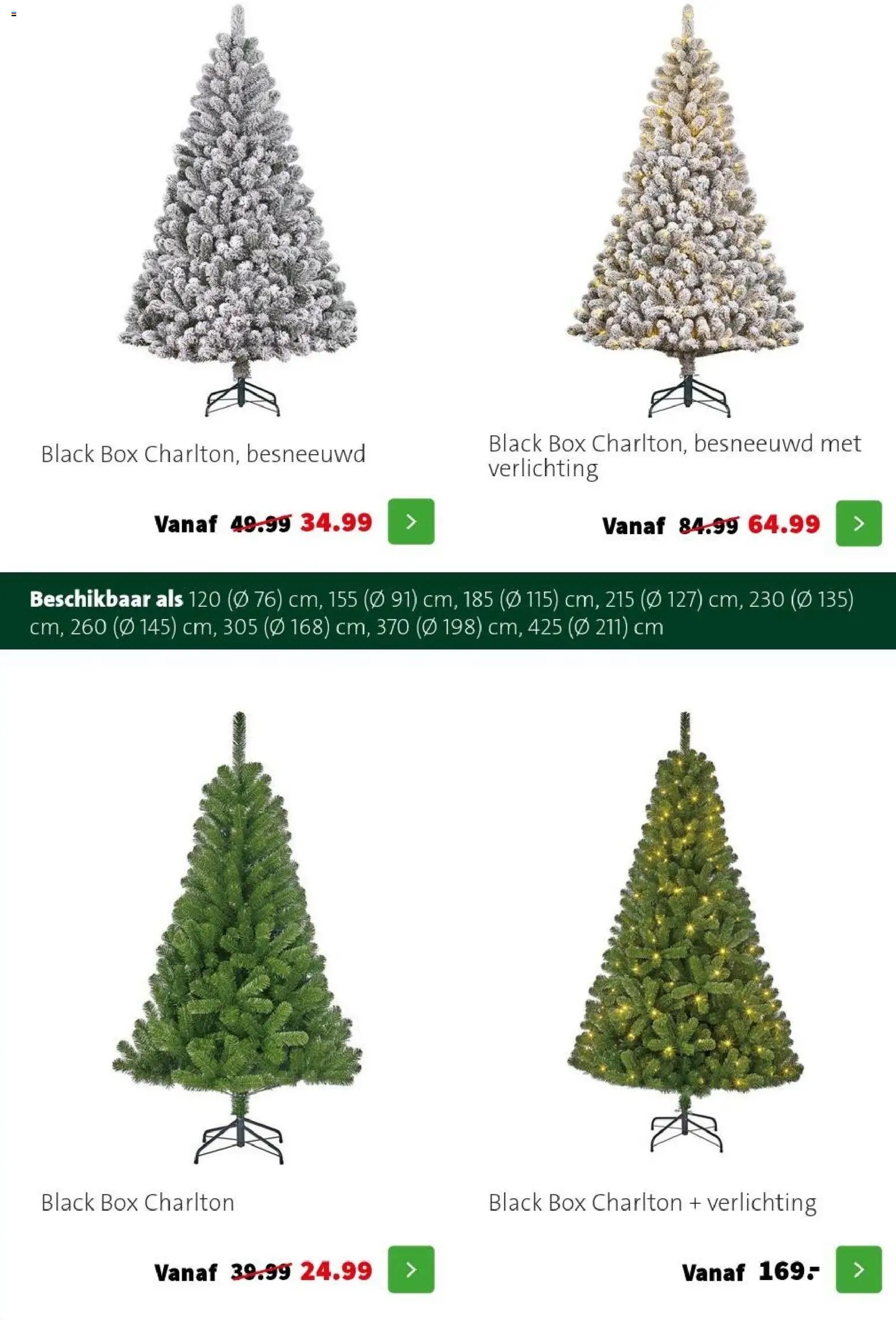 Intratuin folder Kerst bomen