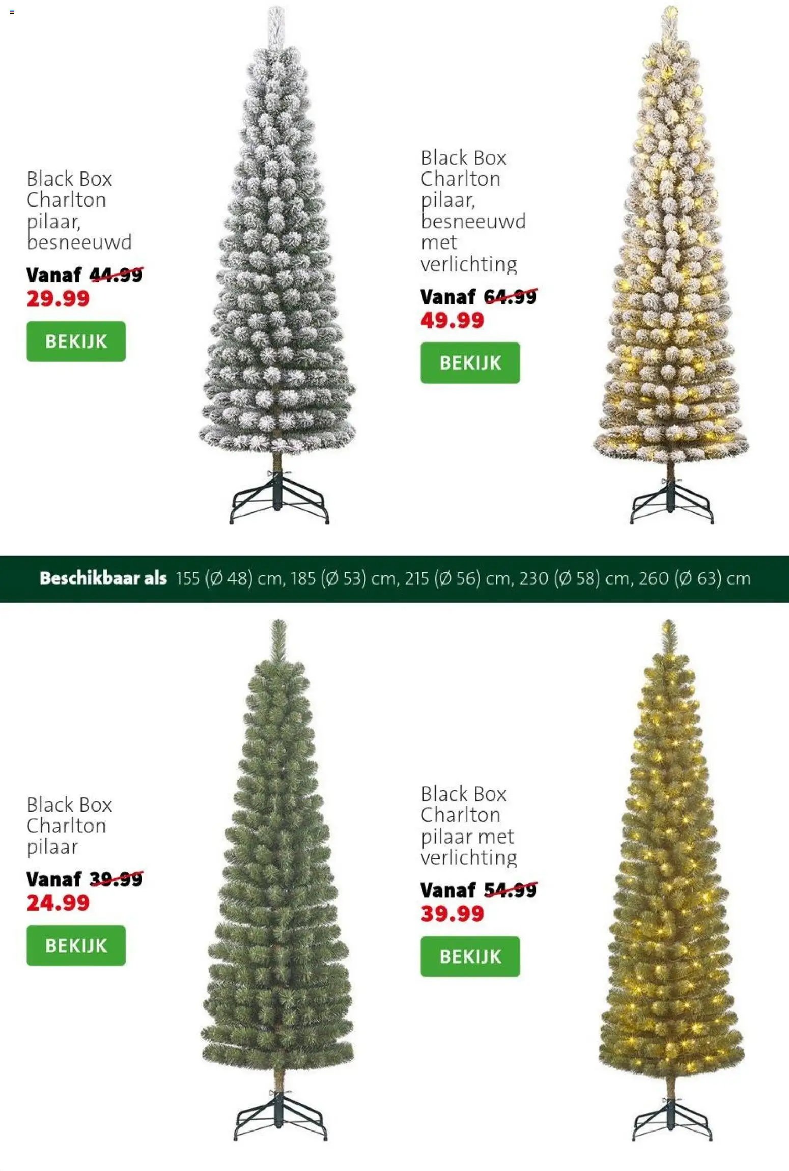 Intratuin folder Kerst bomen
