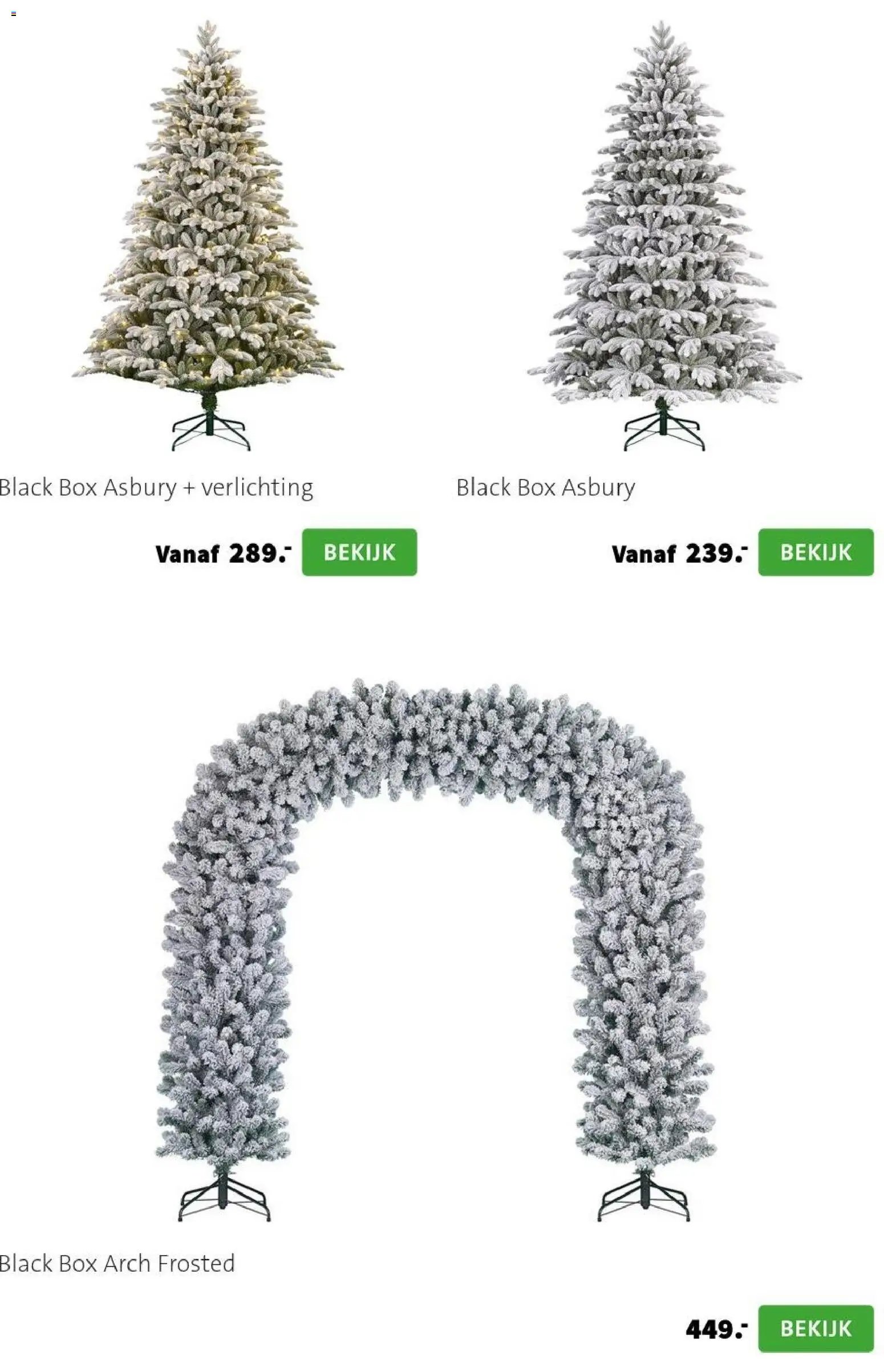 Intratuin folder Kerst bomen