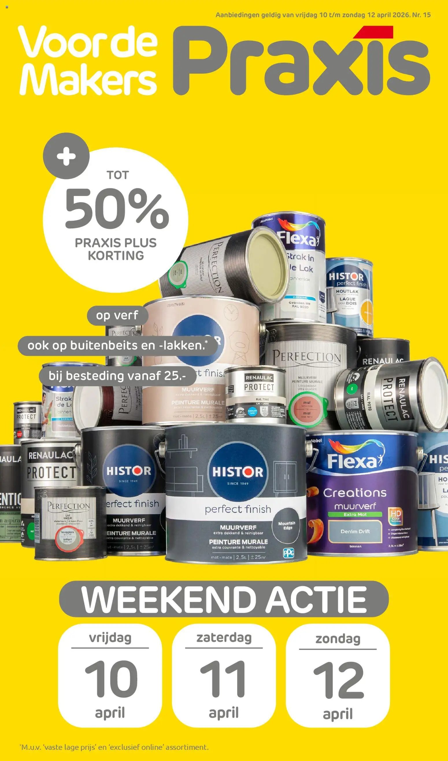 Praxis folder - Weekend actie