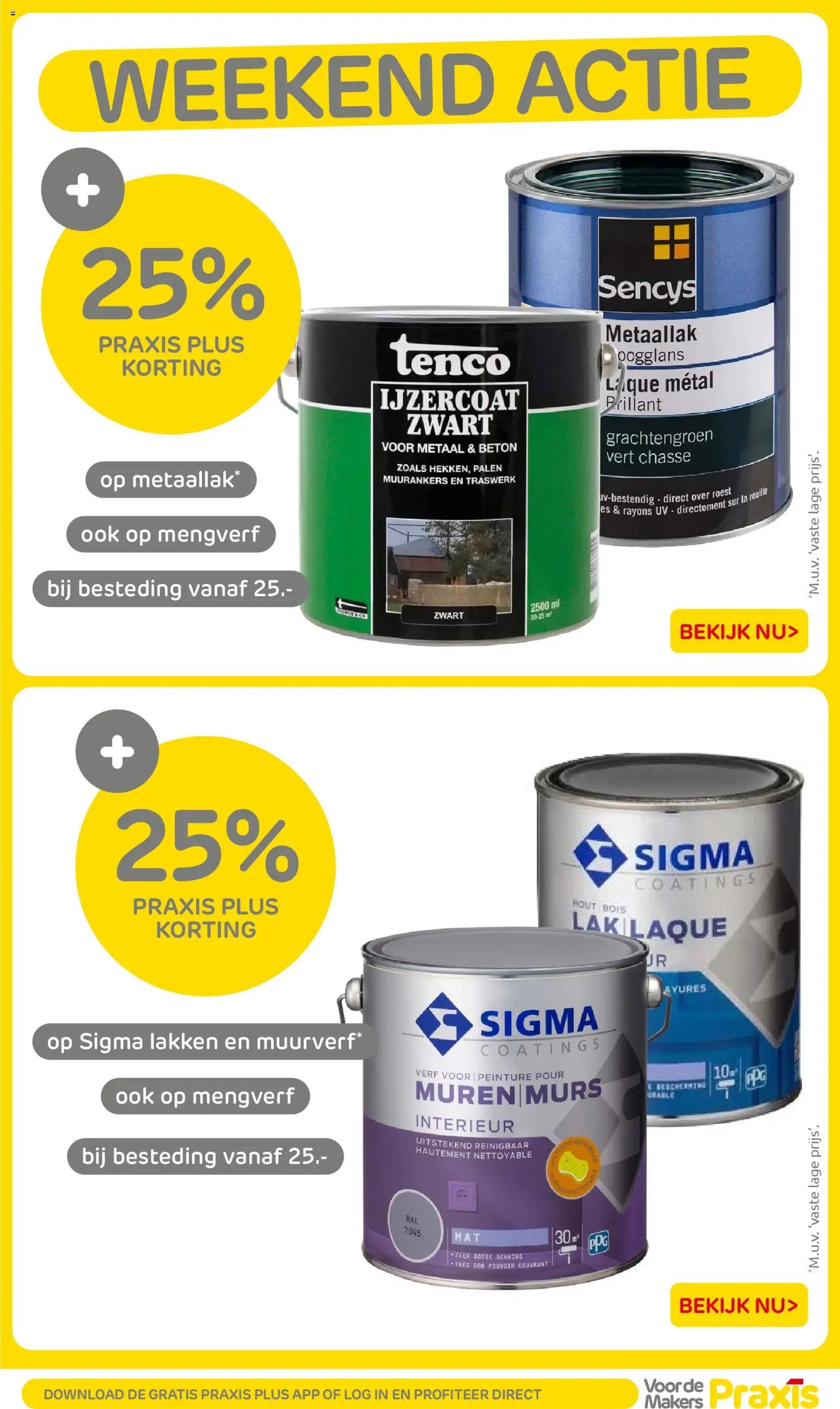 Praxis folder - Weekend actie