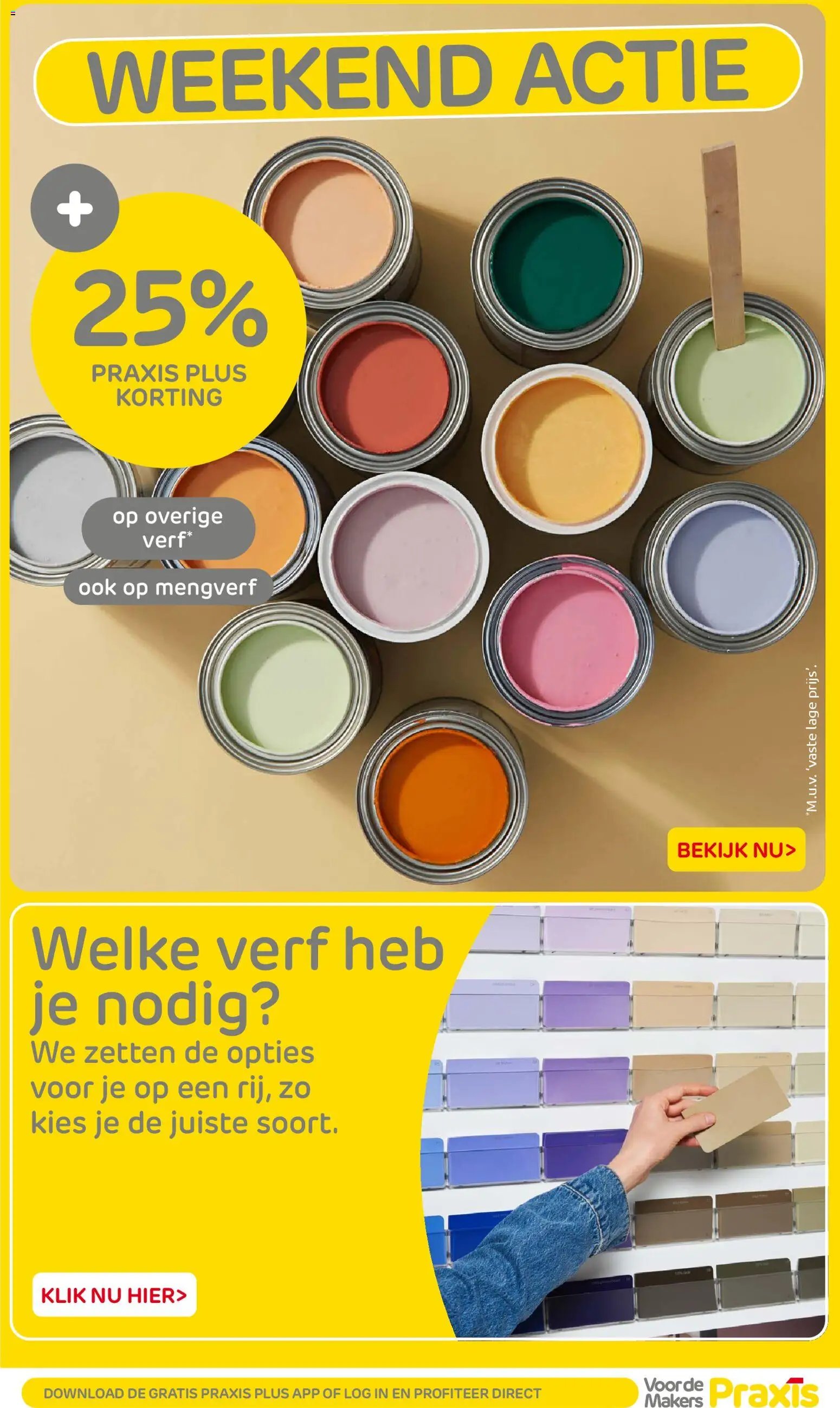 Praxis folder - Weekend actie