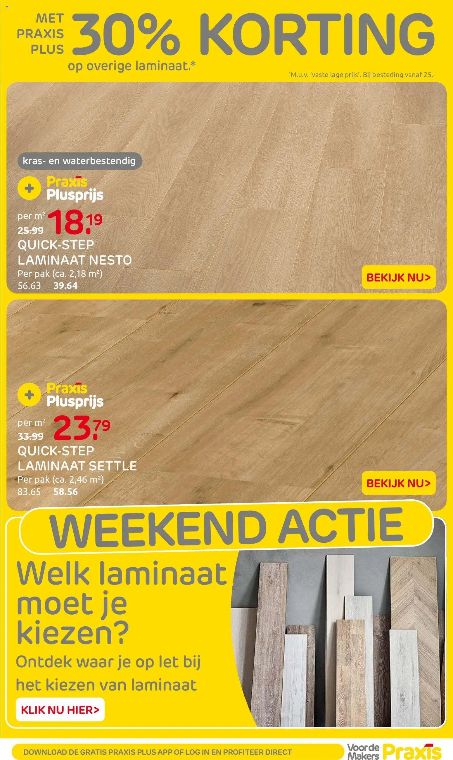 Praxis folder - Weekend actie