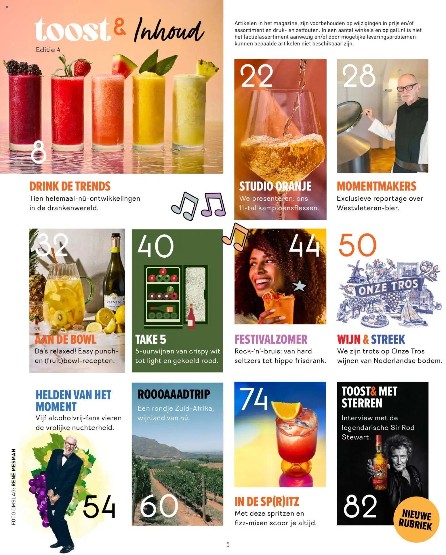 Gall en Gall folder - Toost magazine voorjaar 2026