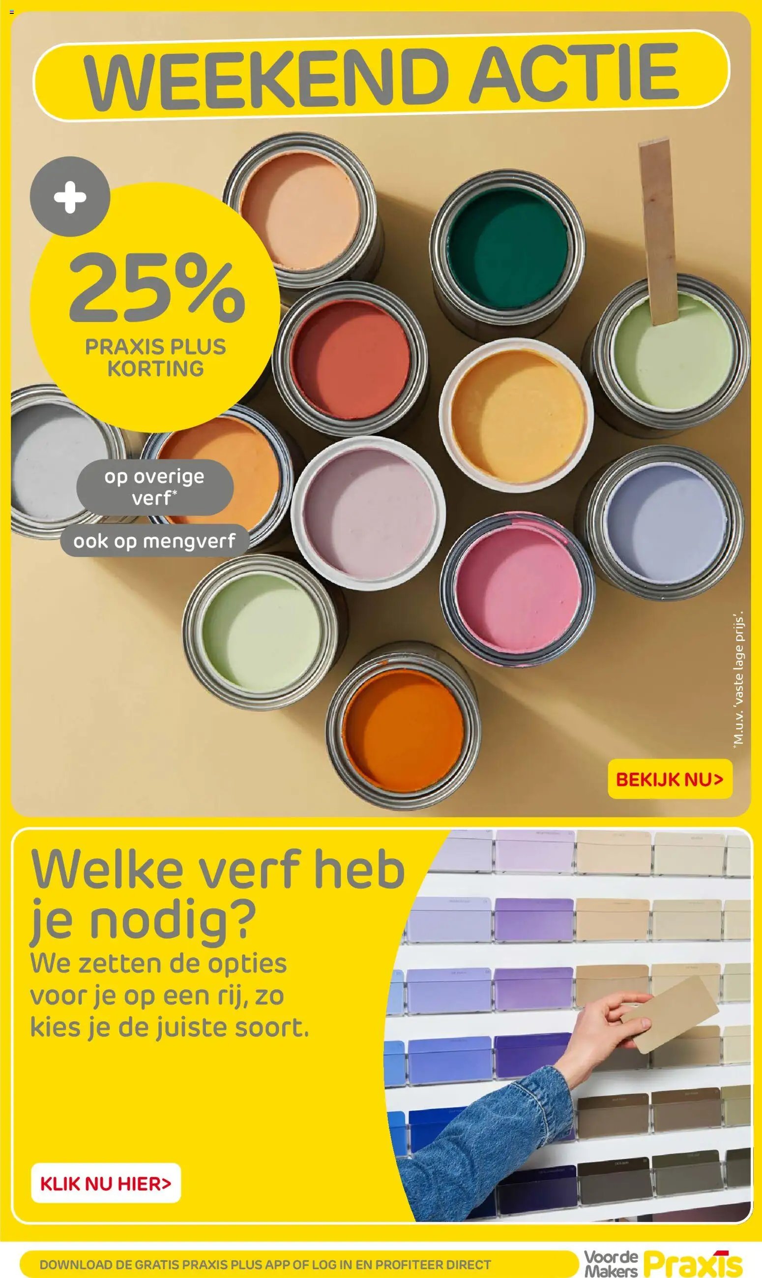 Praxis folder - Weekend actie