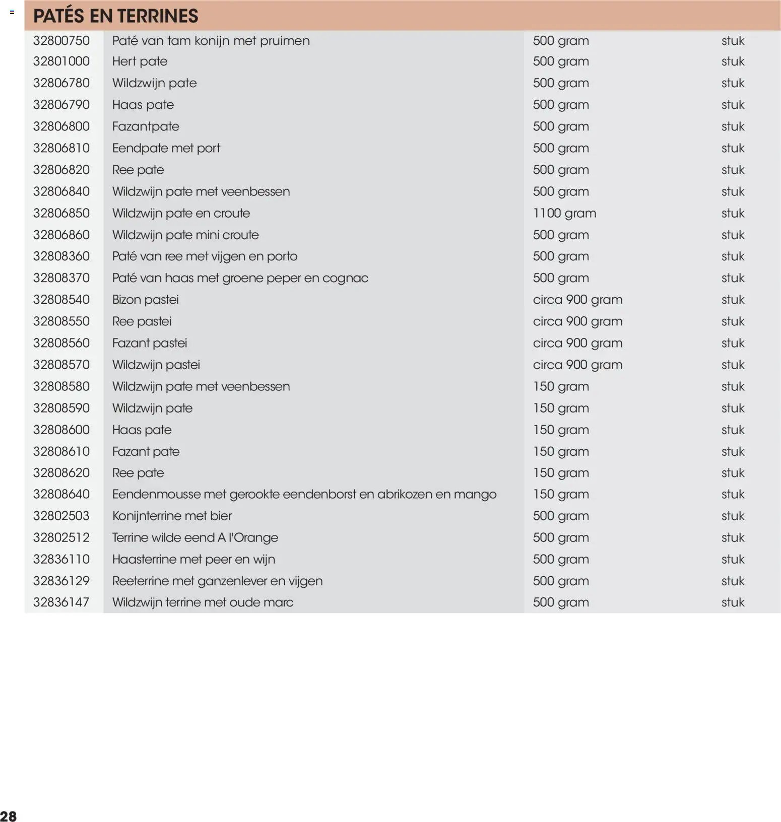 Hanos folder - Wildbrochure 2026/2027