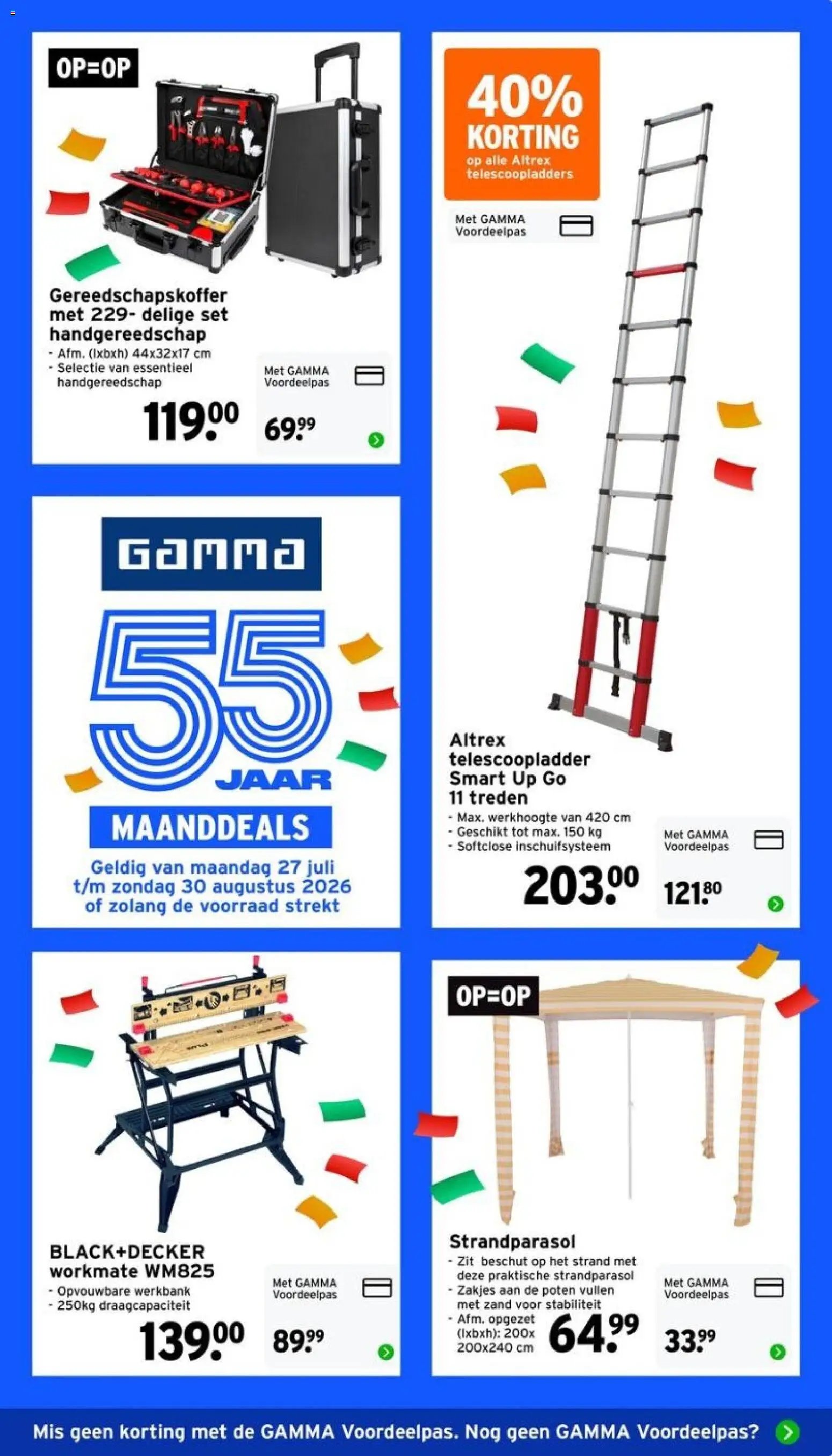 GAMMA folder - Weekenddeal