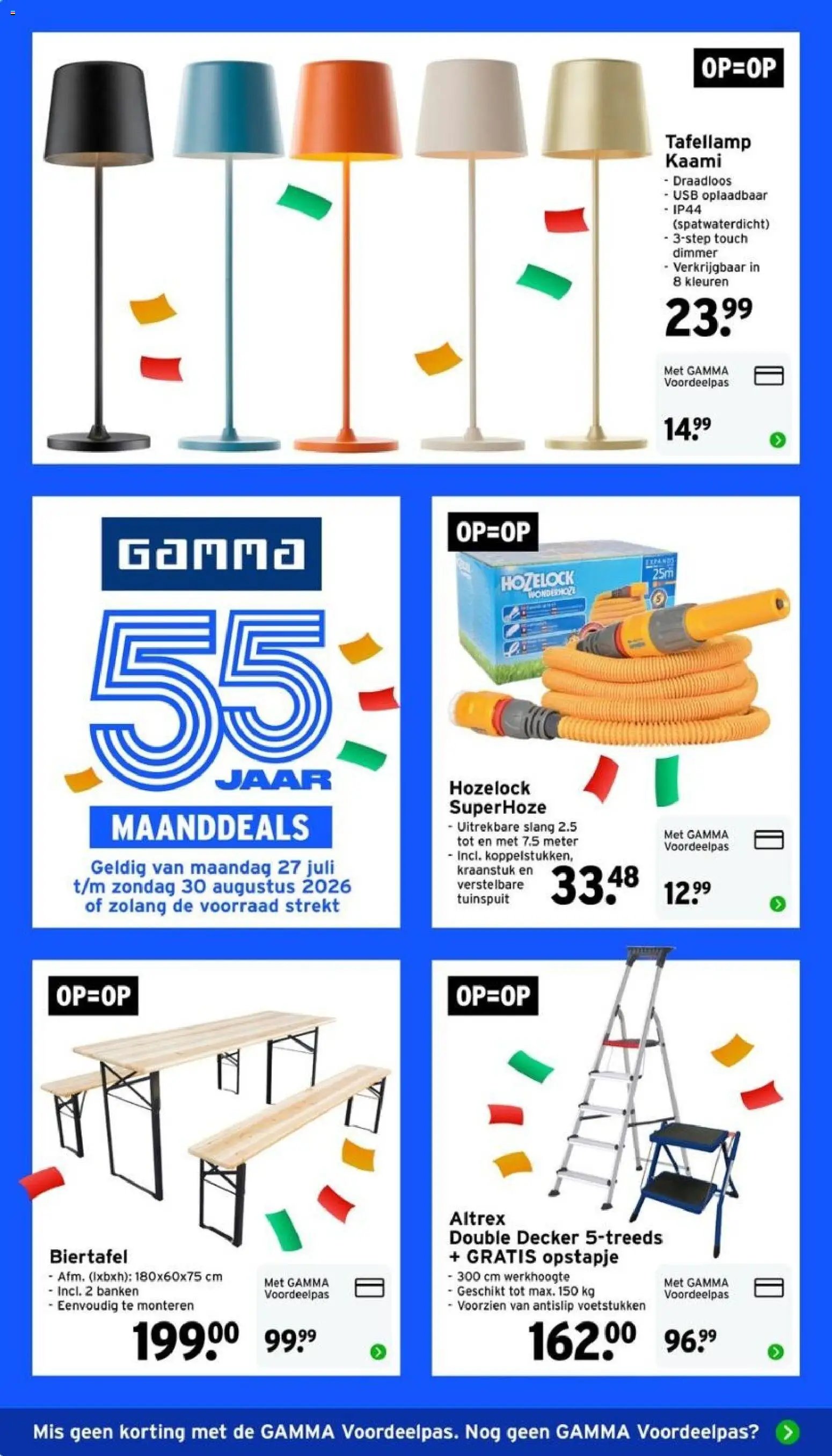 GAMMA folder - Weekenddeal