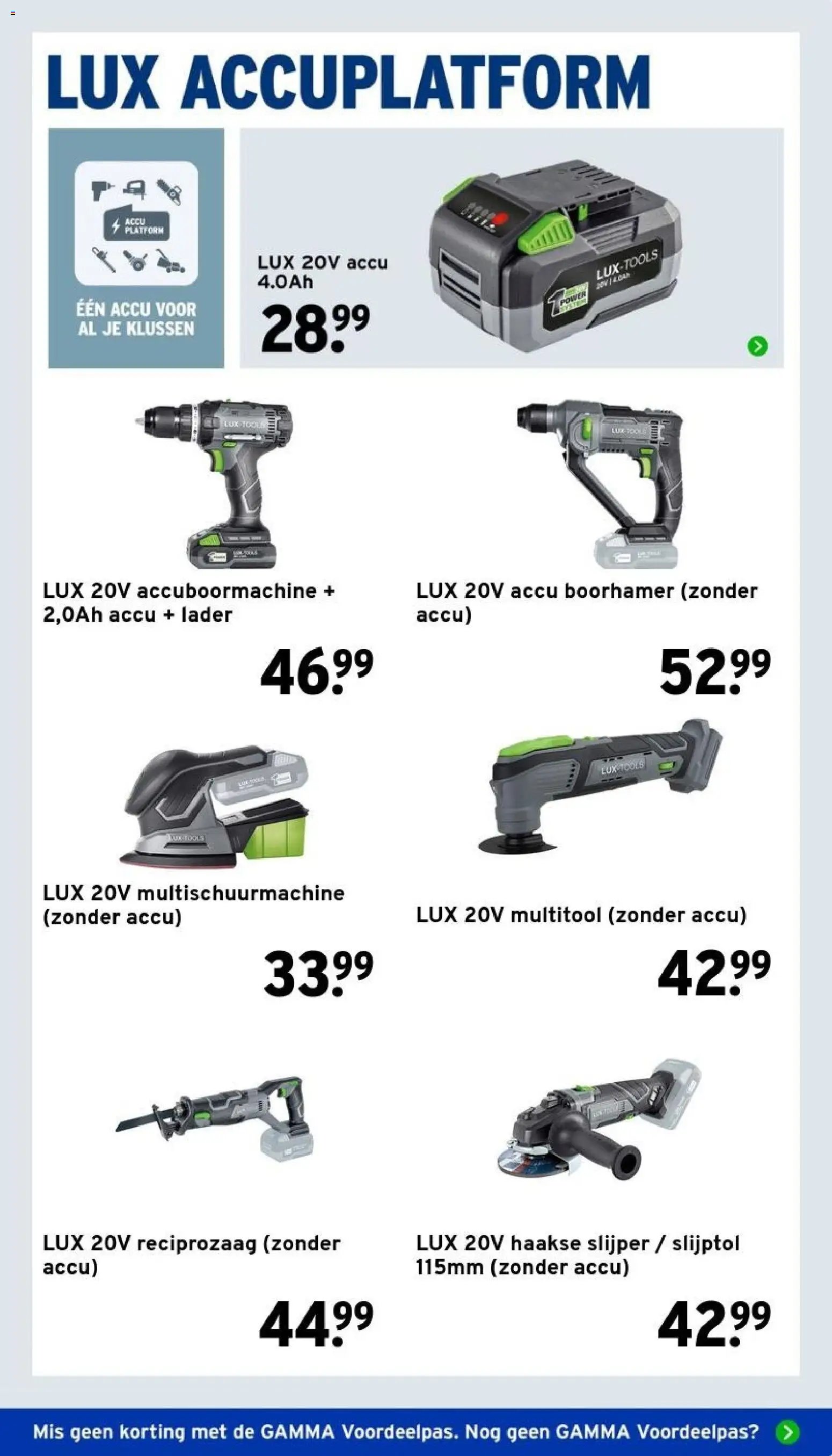 GAMMA folder - Weekenddeal